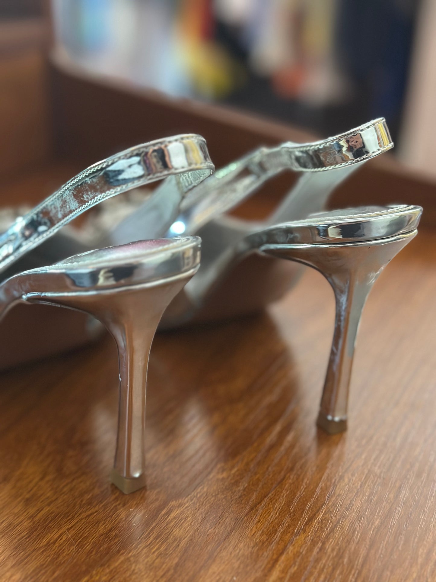 ASOS | Chrome Heels