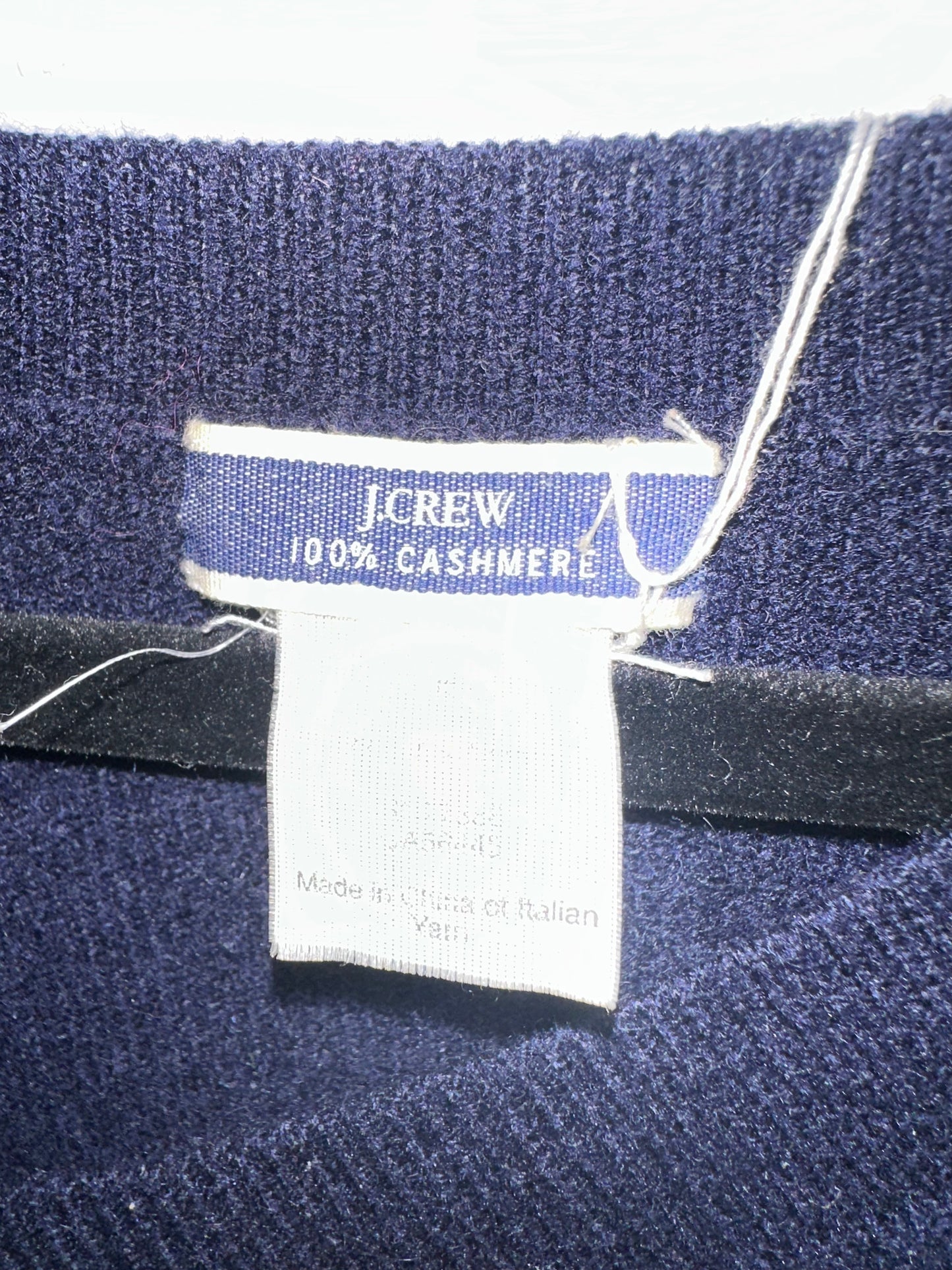 J Crew | Navy Cashmere V-Neck Sweater