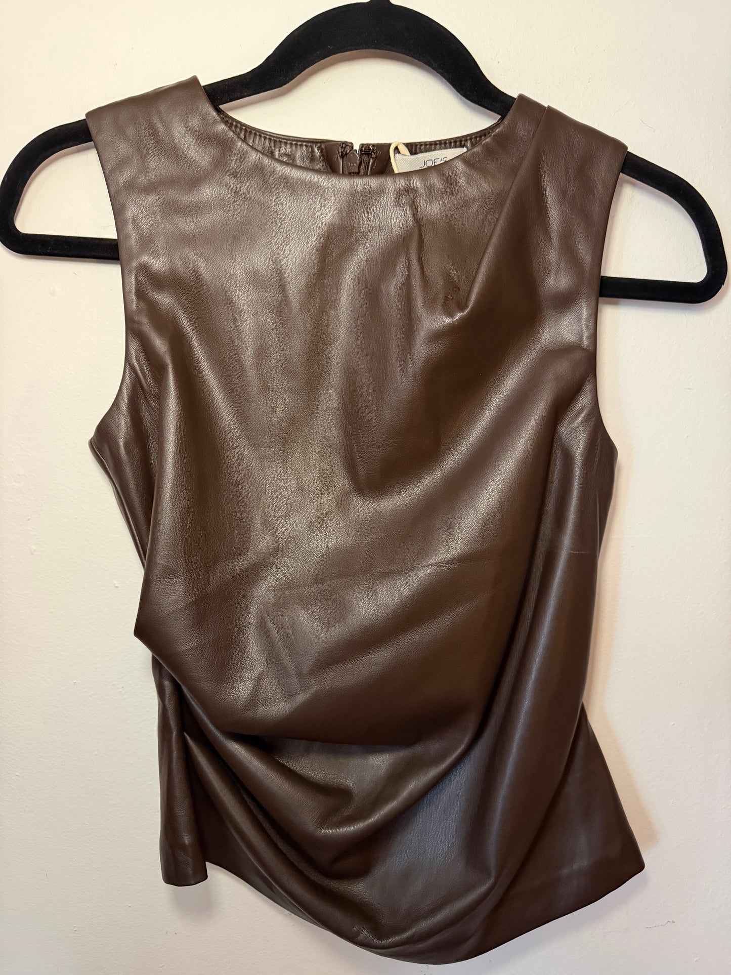 Joe's Jeans | Meg Vegan Leather Top, XS