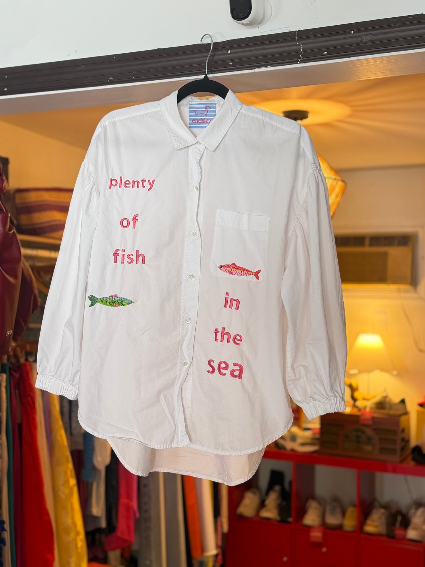 Endsley | Plenty of Fish Button Down, M