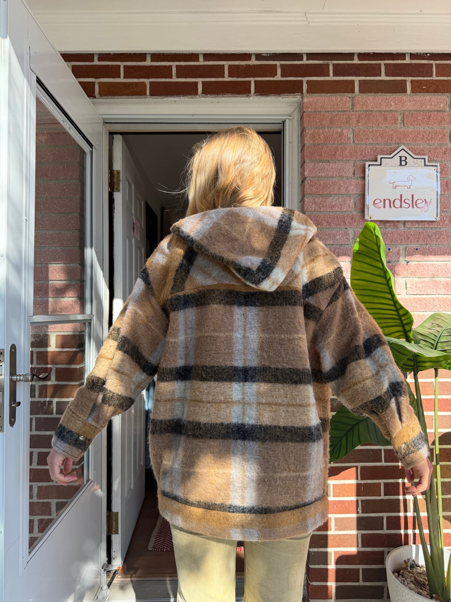 IRO Paris | Plaid Wool Blend Hooded Jacket, 34 (US 2)