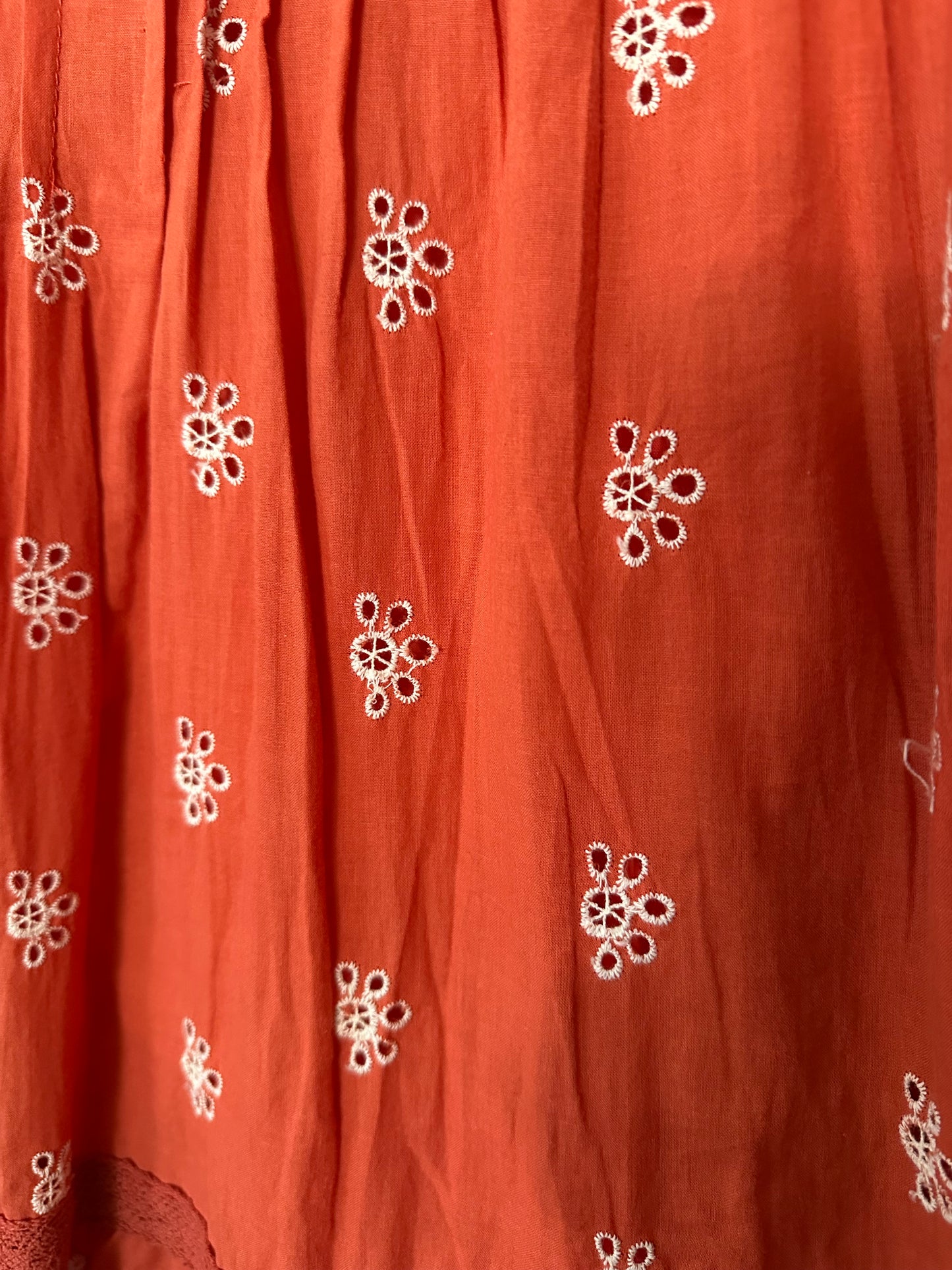 Aly Daly | Orange Eyelet Dress, L
