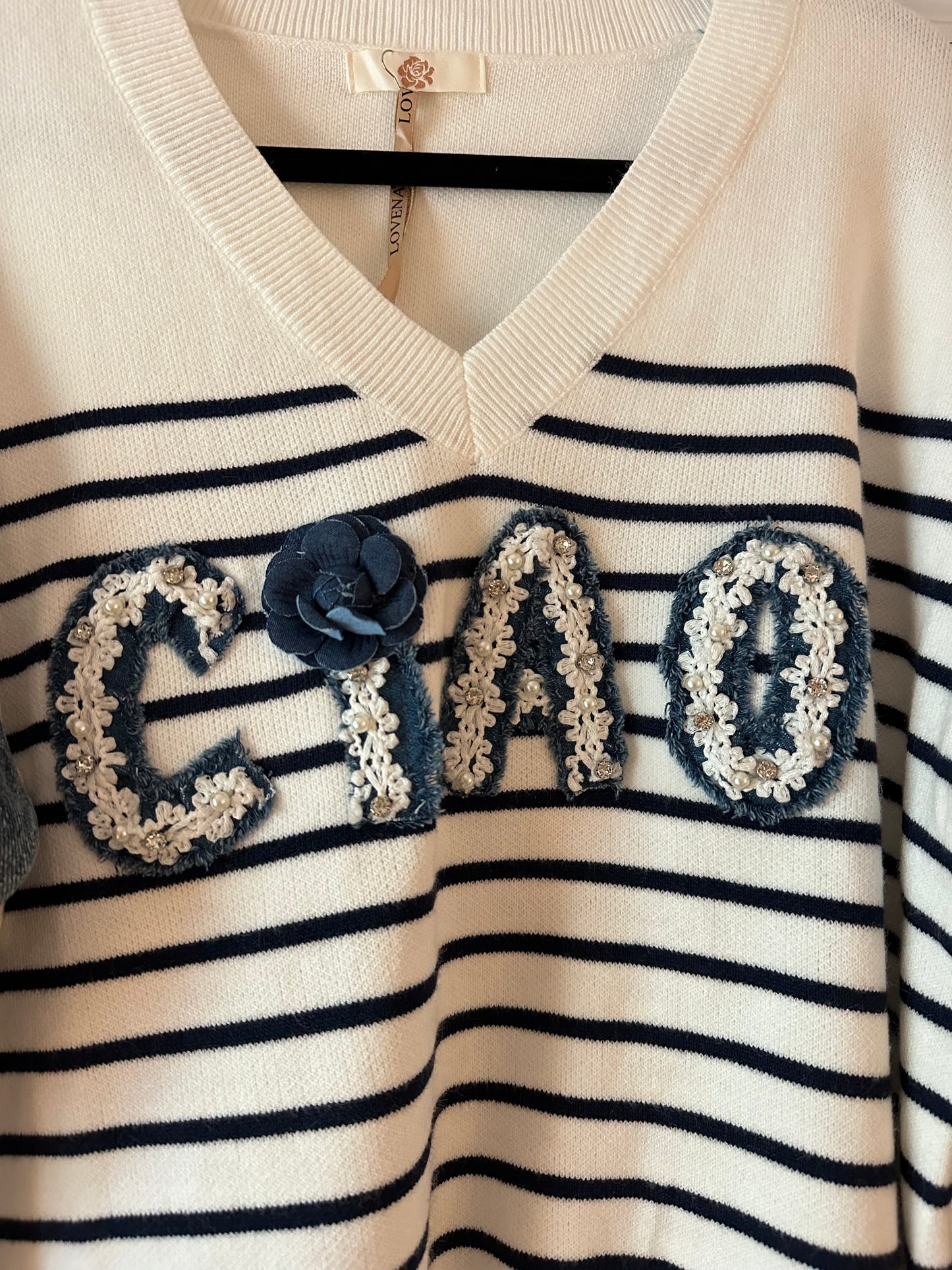 Aix-en-Provence | Ciao Repurposed Denim Sweater