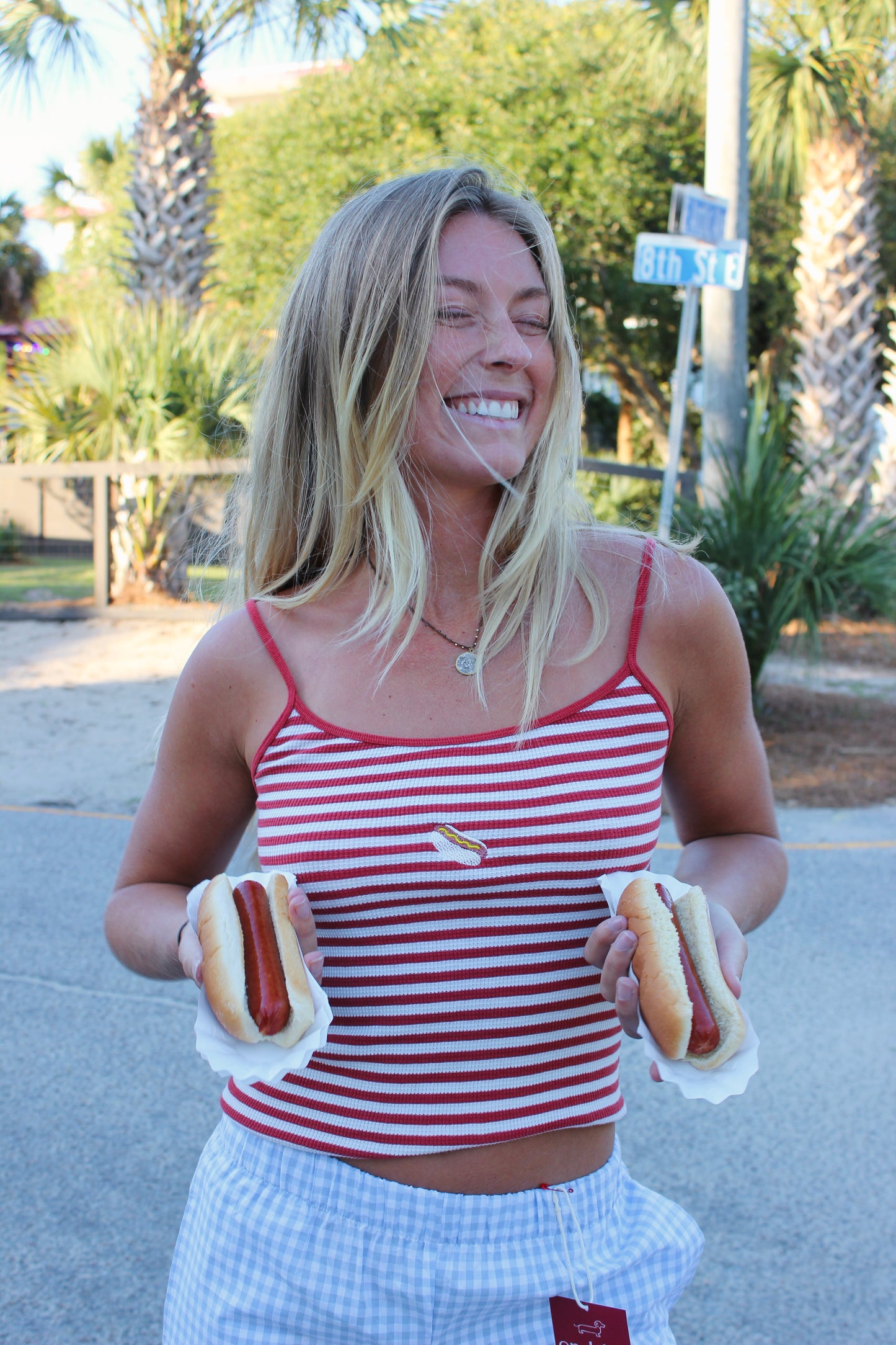Endsley | Hotdog Striped Tank, XS/S
