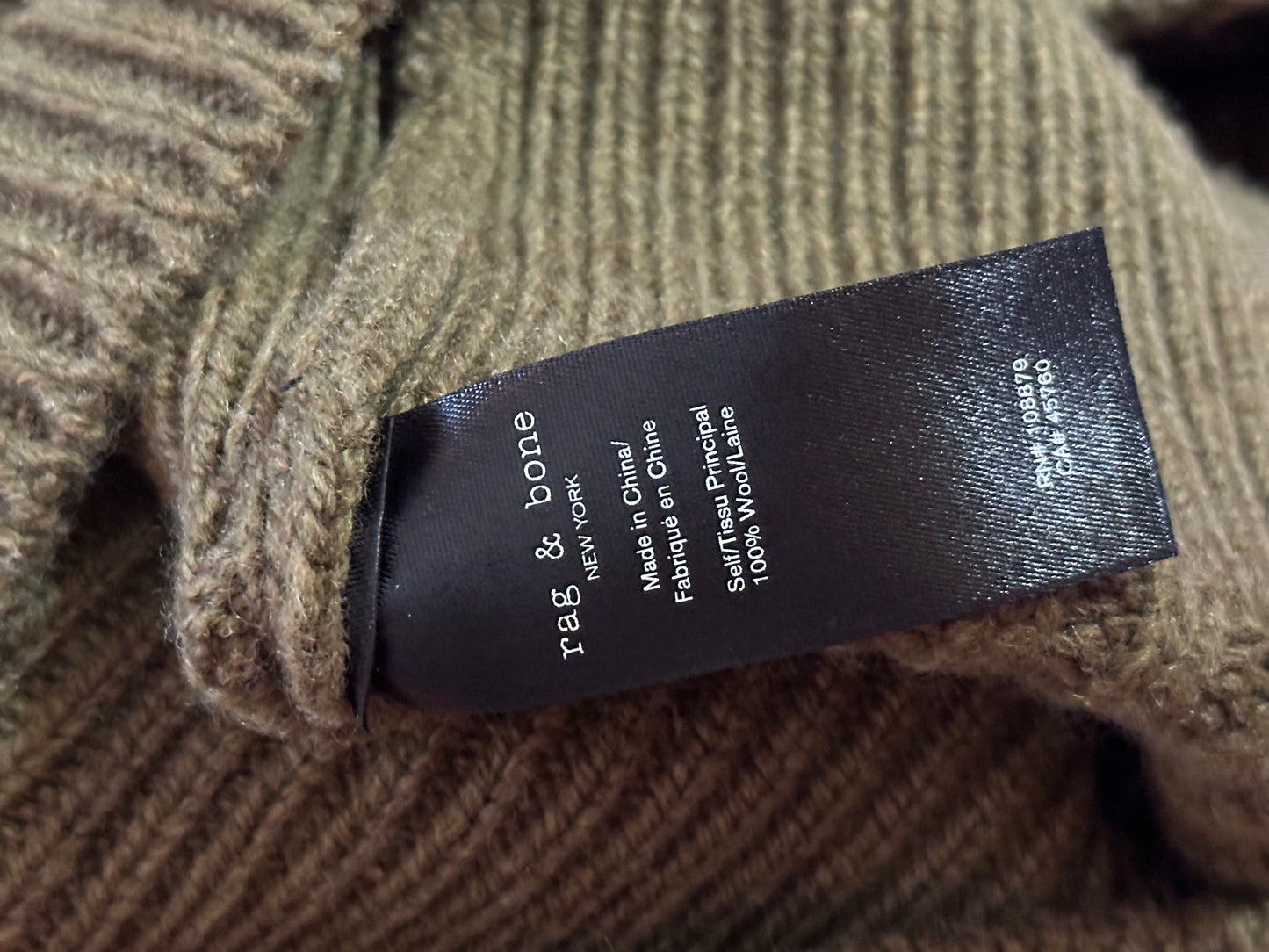 Rag and Bone | Army Green Wool Sweater