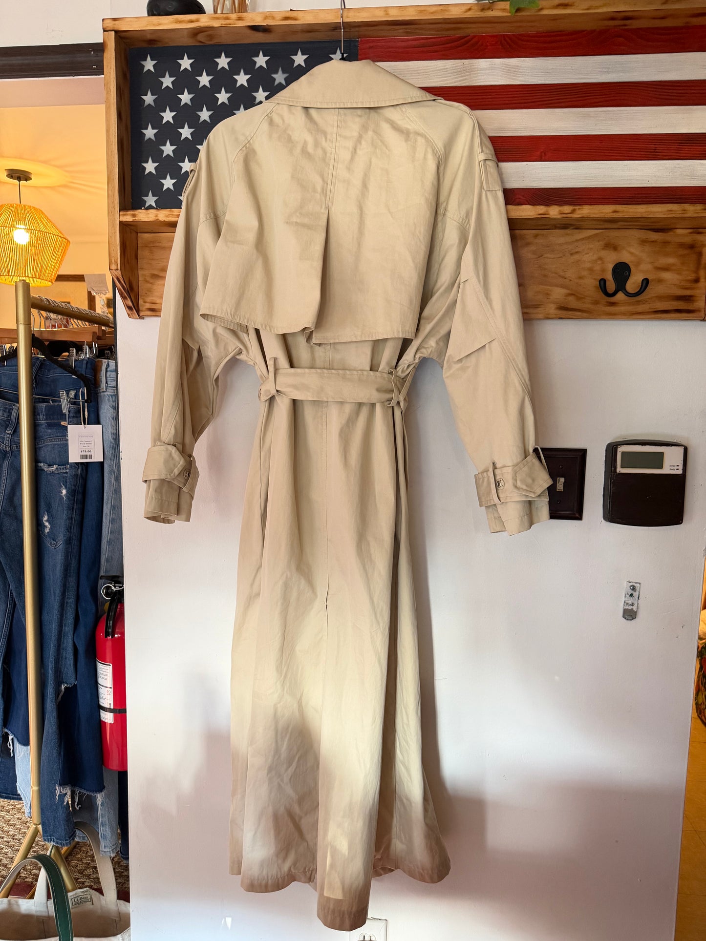 Zara | Tan Belted Trench Coat, M/L