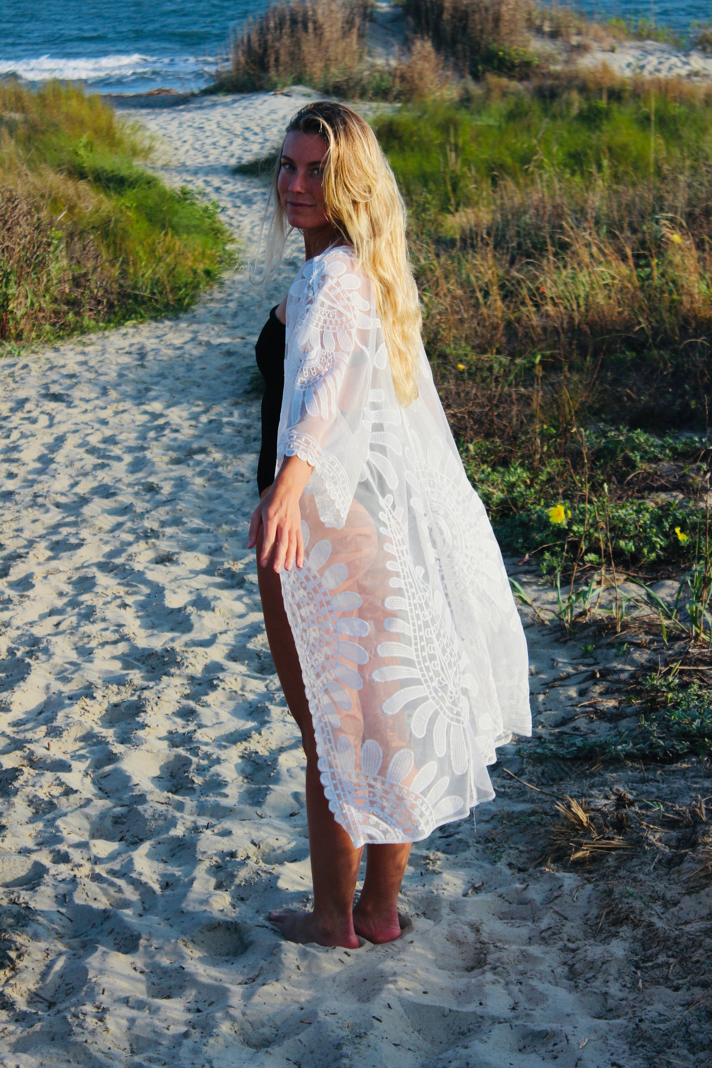David and Young | Lace Robe, OS