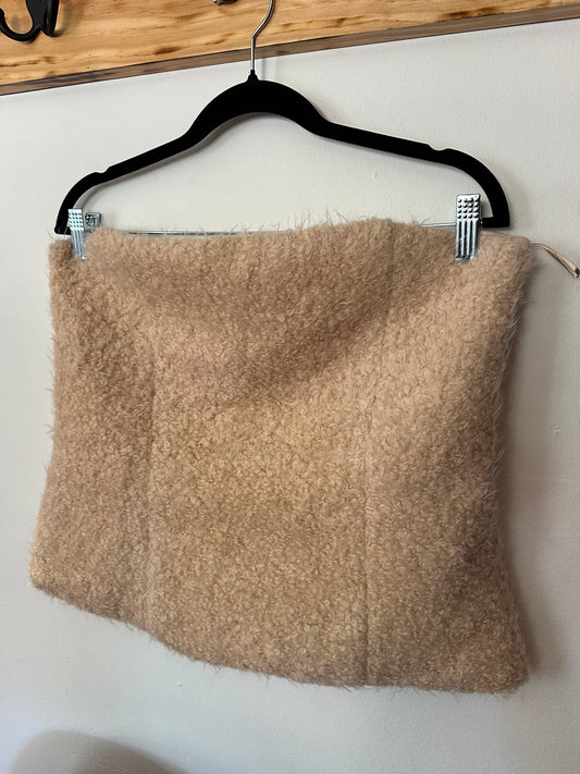 Zara | Fuzzy Strapless Corset Top, XL