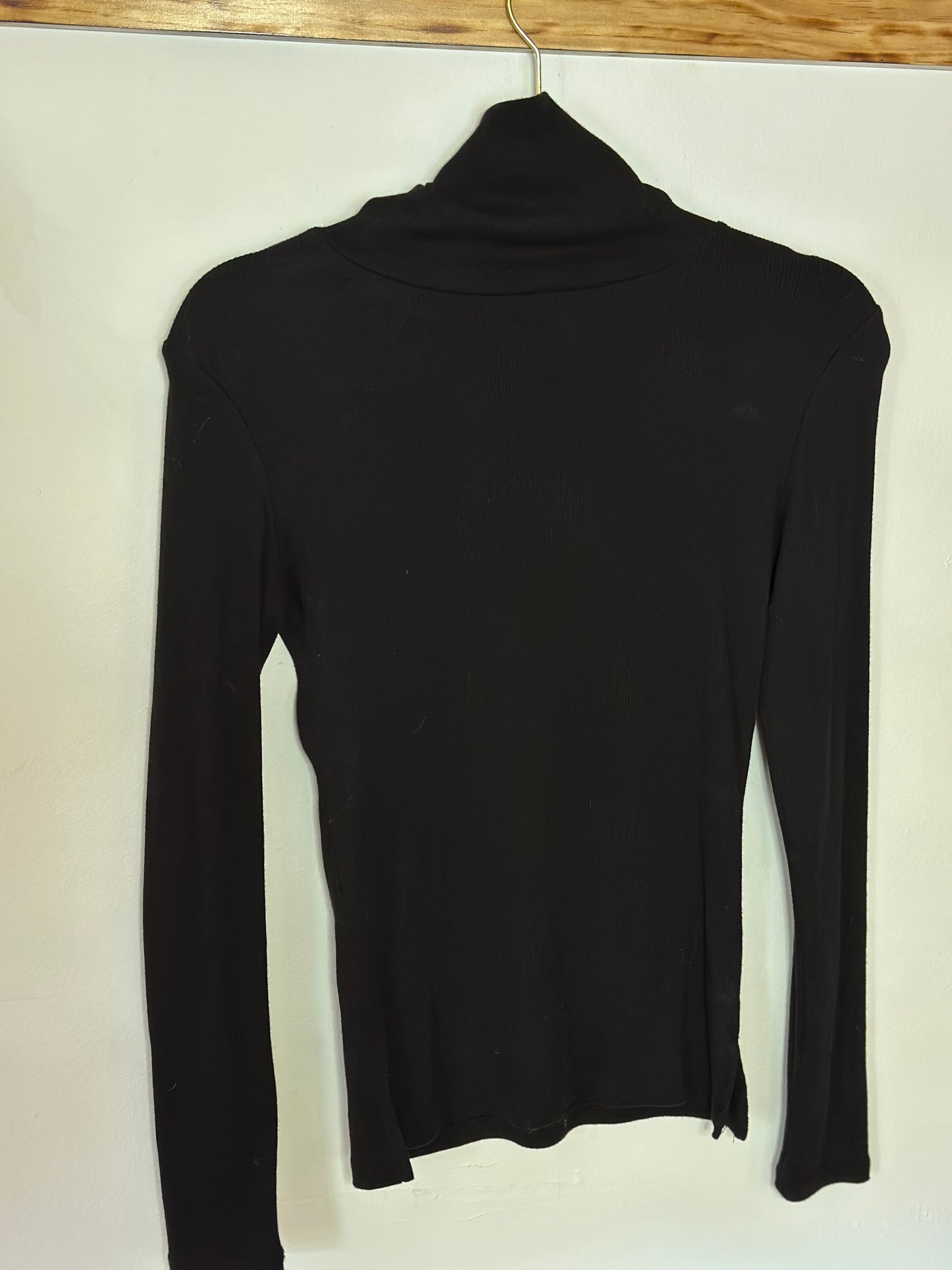 Ambiance | Turtle Neck Ribbed Long Sleeve Top