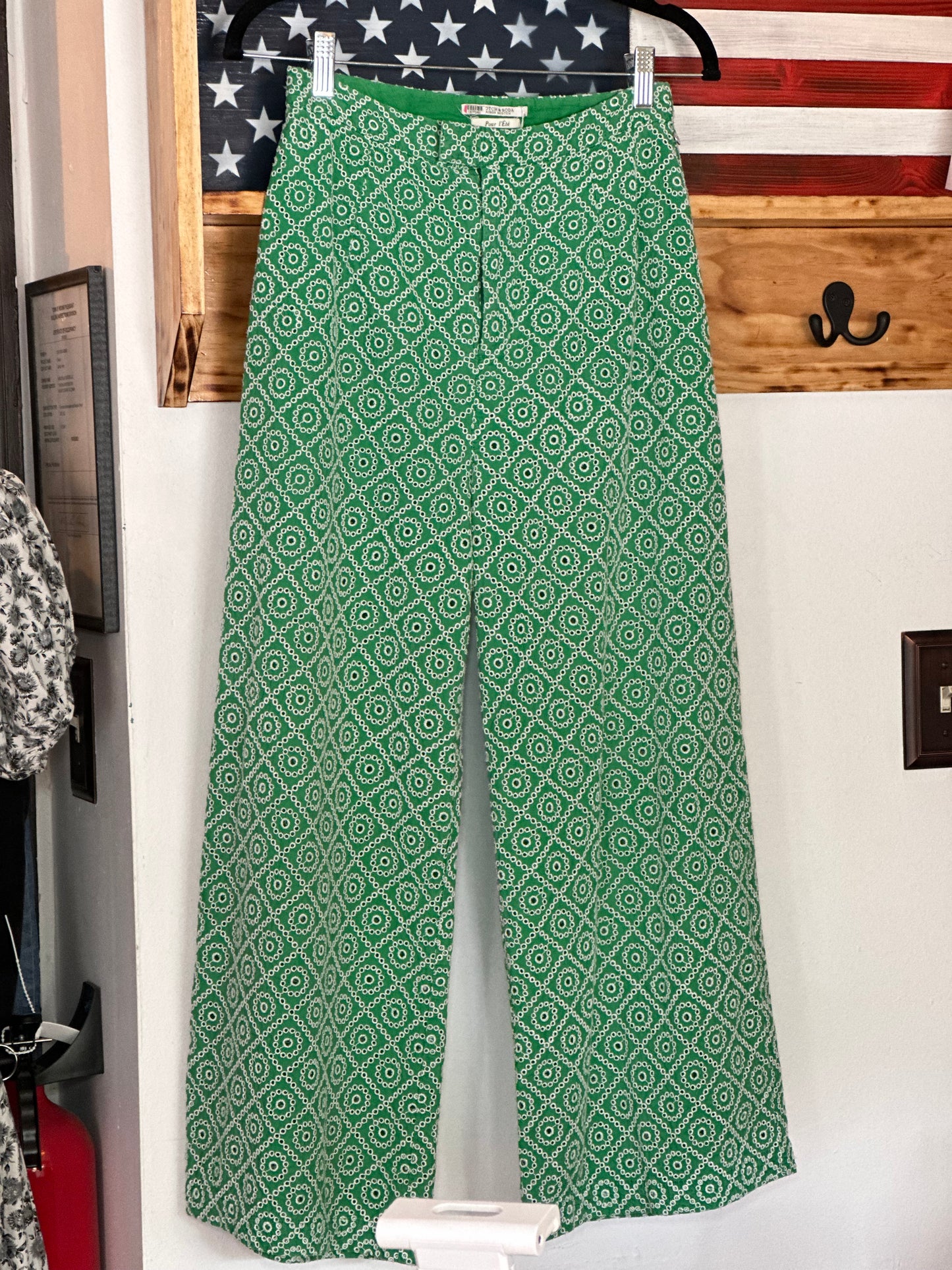 Scotch & Soda | Green Embroidered Patterned Pants