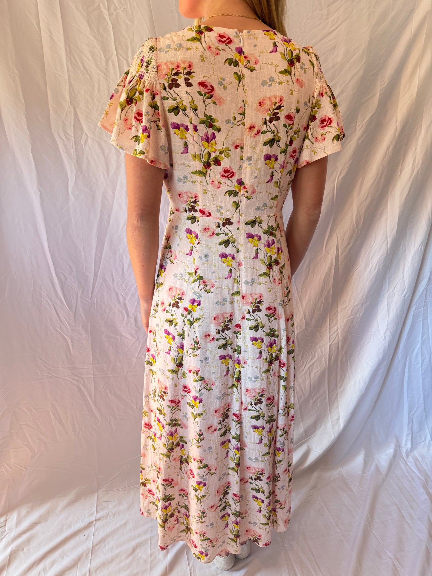 Hill House | Floral Print Maxi Dress, S