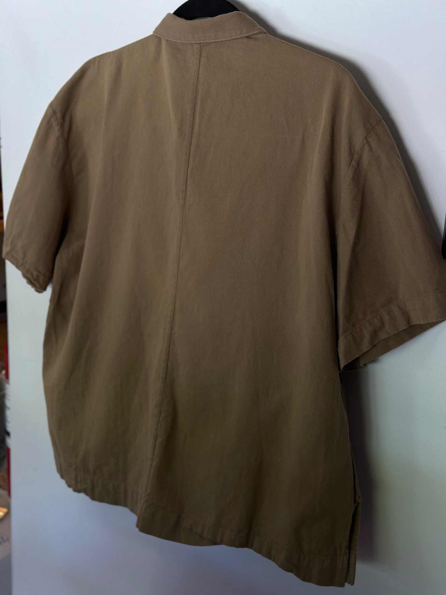 R. Swaider | Army Green Short Sleeve Button Up