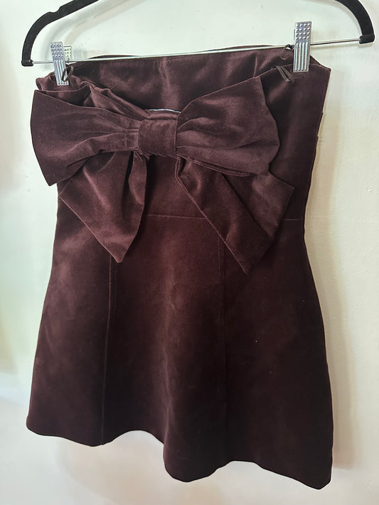 Zara | Mini Velvet Dress