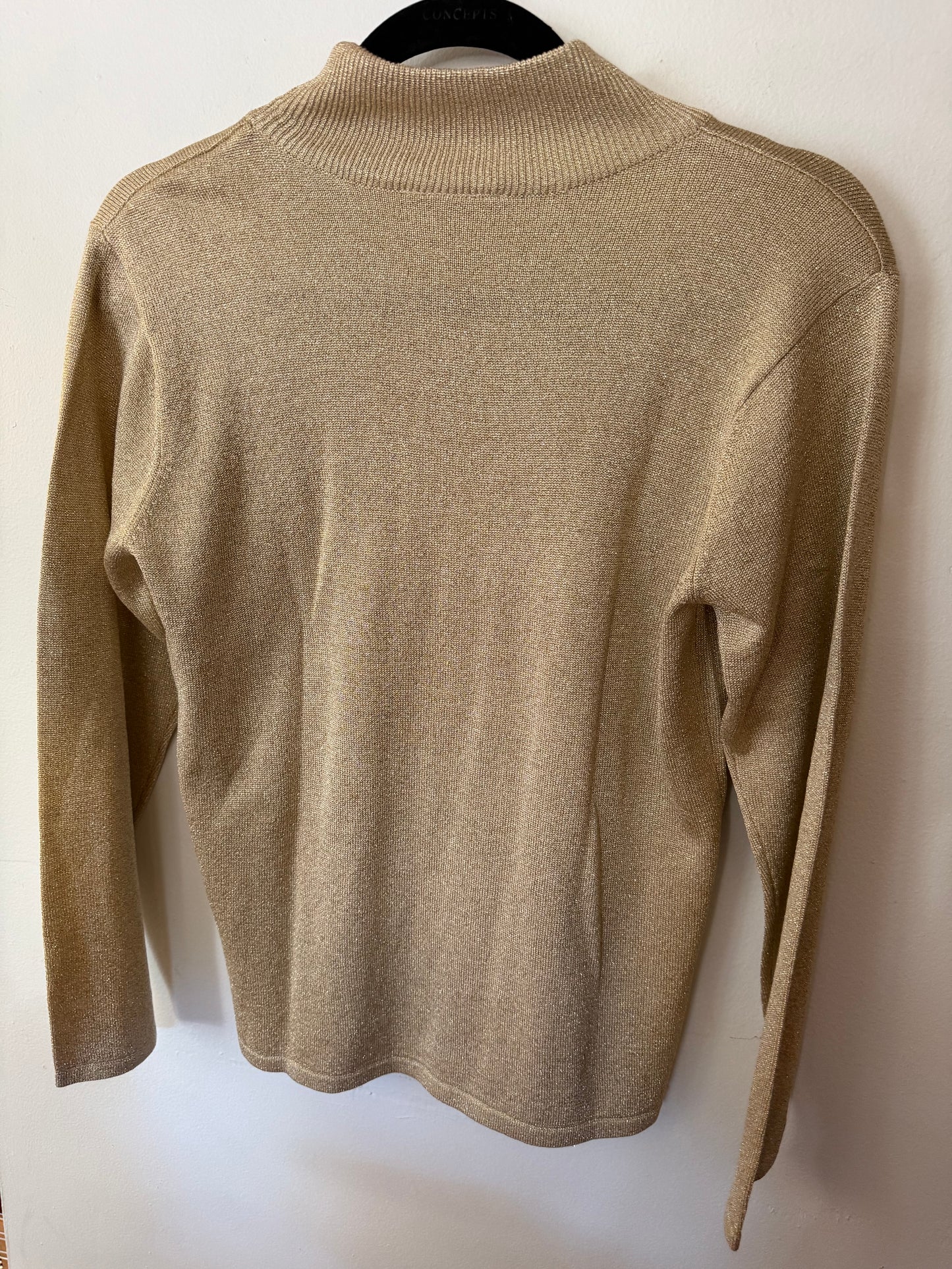 Gold Shimmer Highneck Top