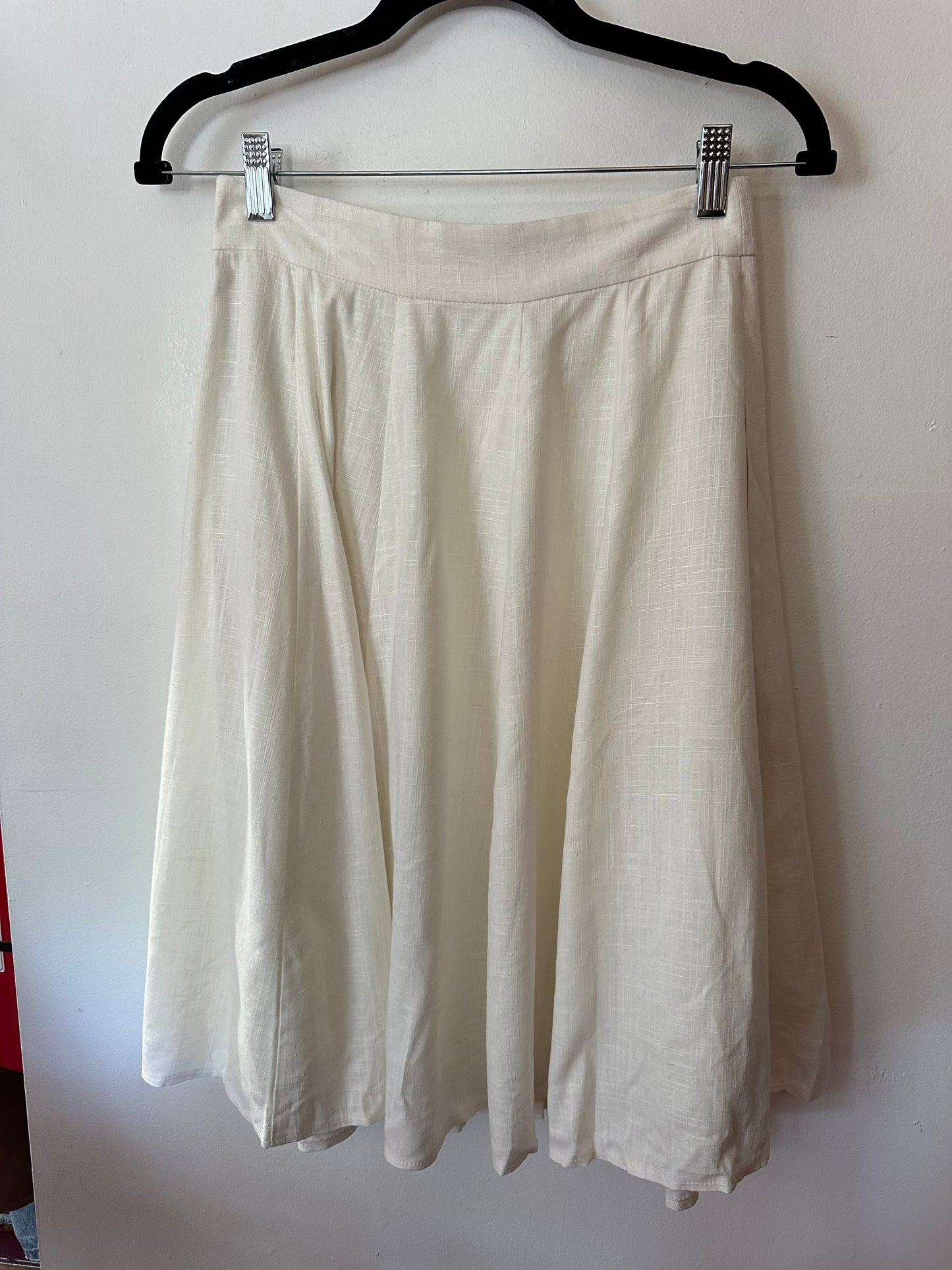Gal Meets Glam | Ivory Midi Skirt, 2