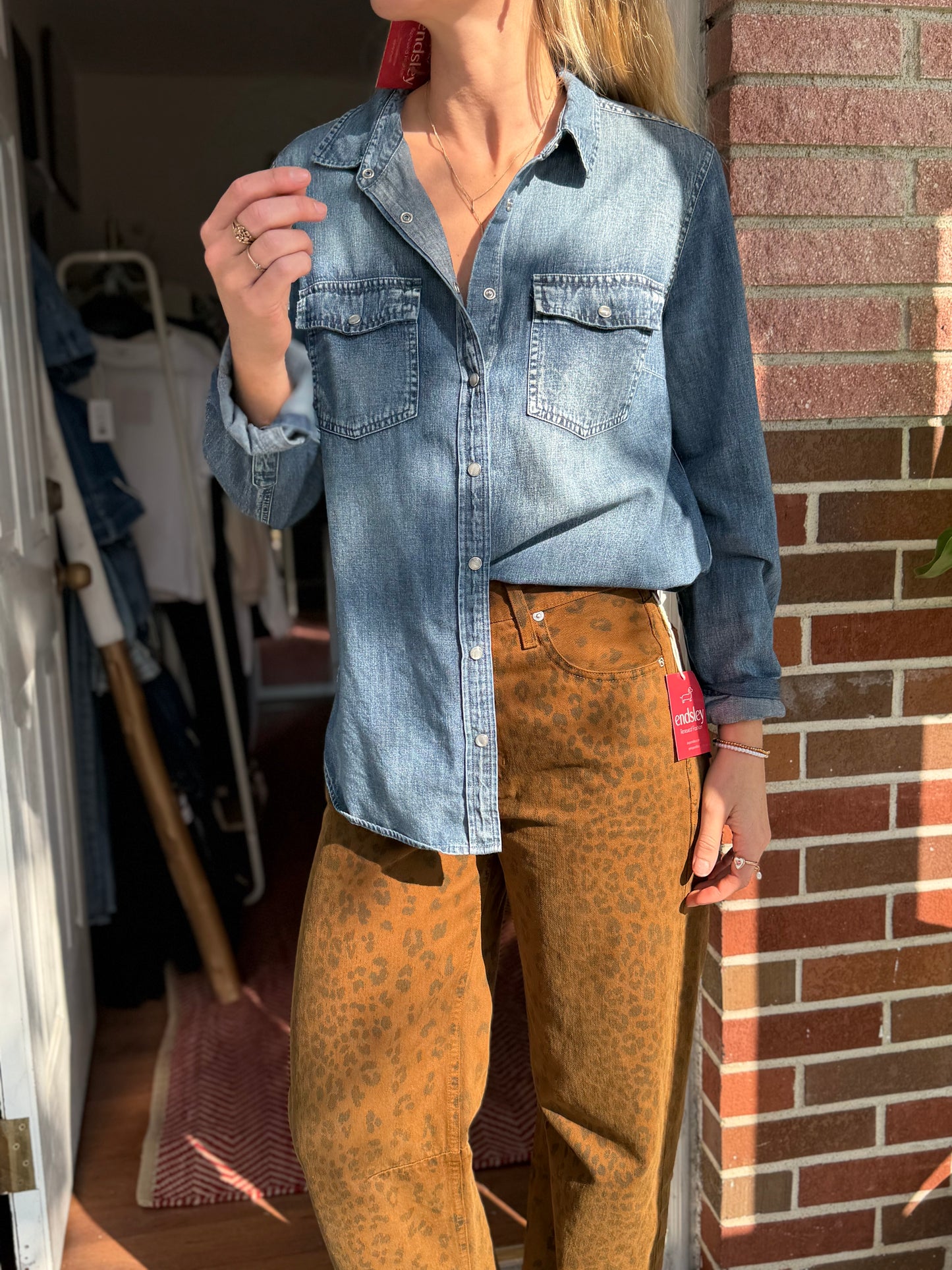 J Crew | Denim Snap Button Down, 12