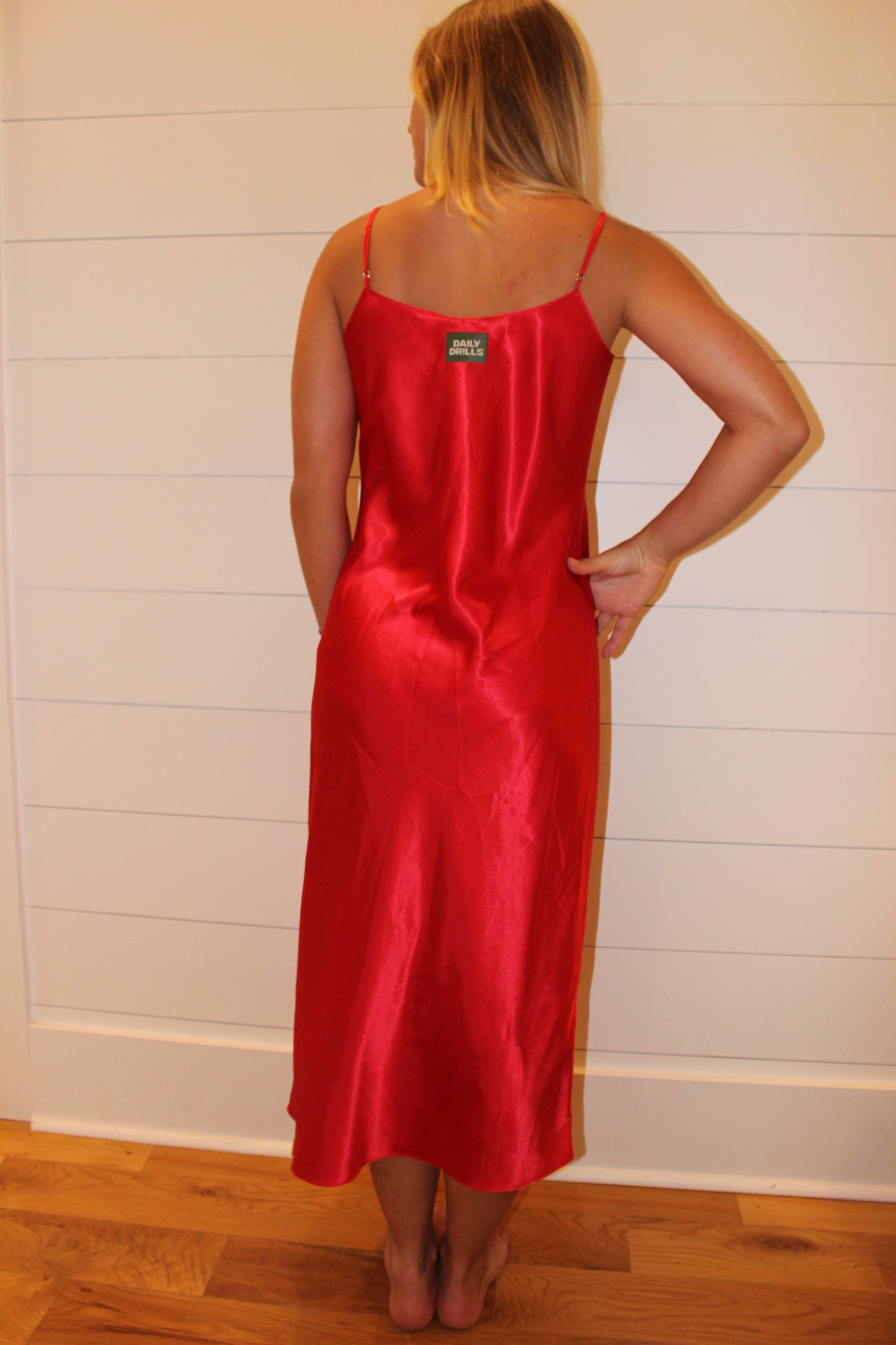 Daily Drills | Silky Midi Dress, M