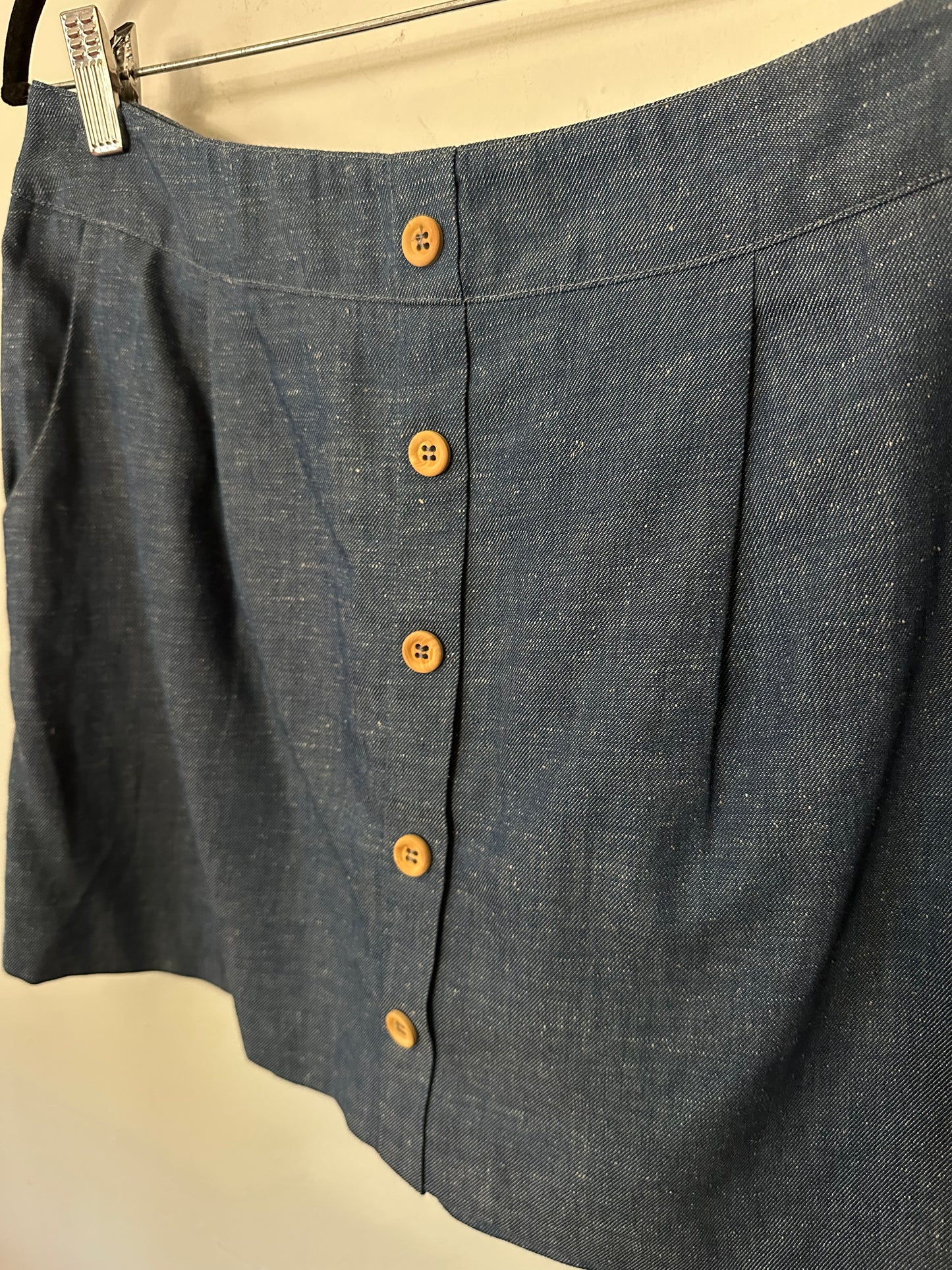 Sezane | 100% Cotton Button Skirt