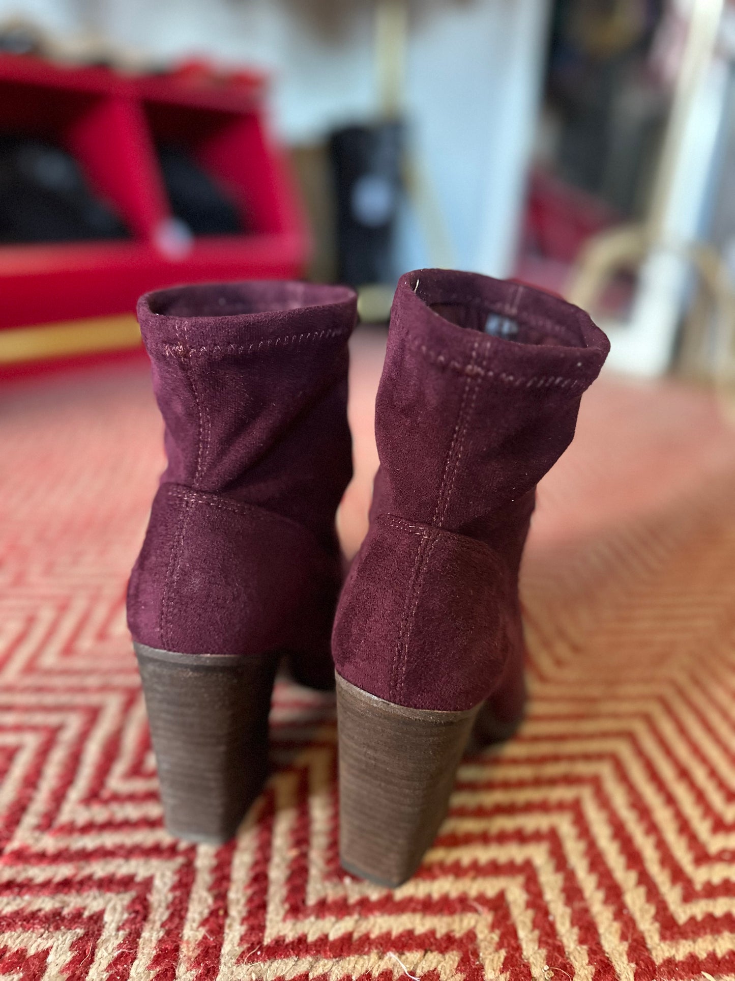 Dolce Vita | Plum Suede Boot Heels