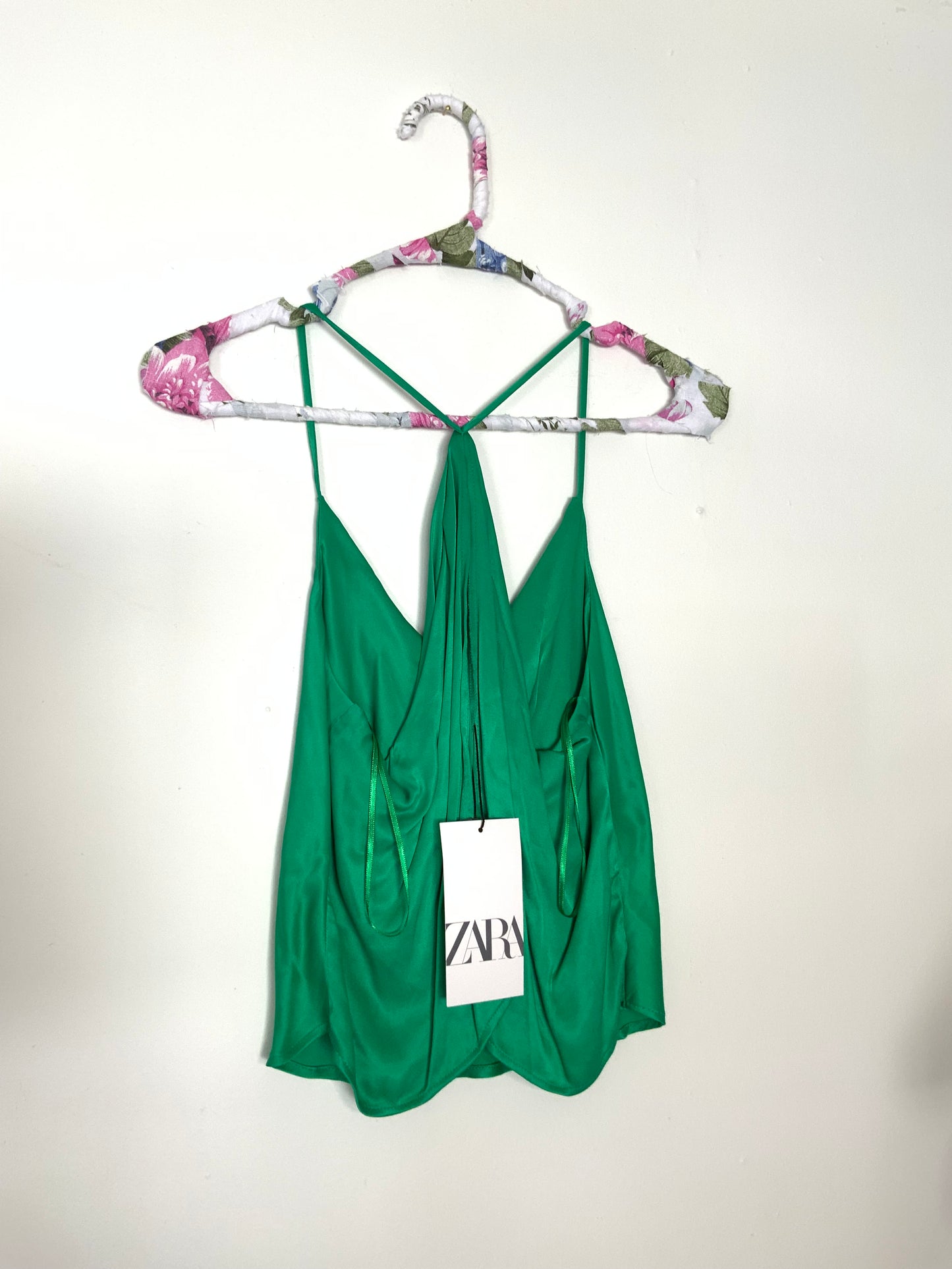 ZARA | Open Back Satin Top