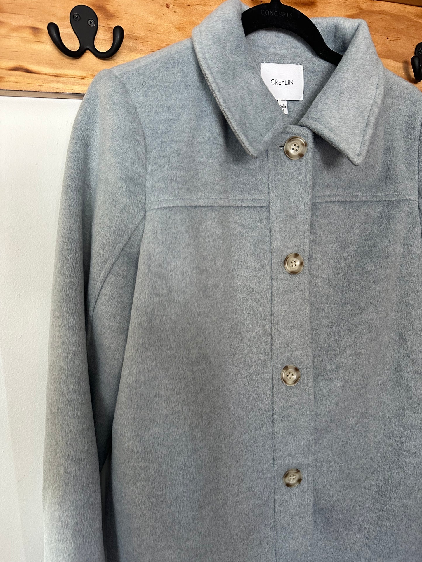 Greylin | Gray Peacoat, M