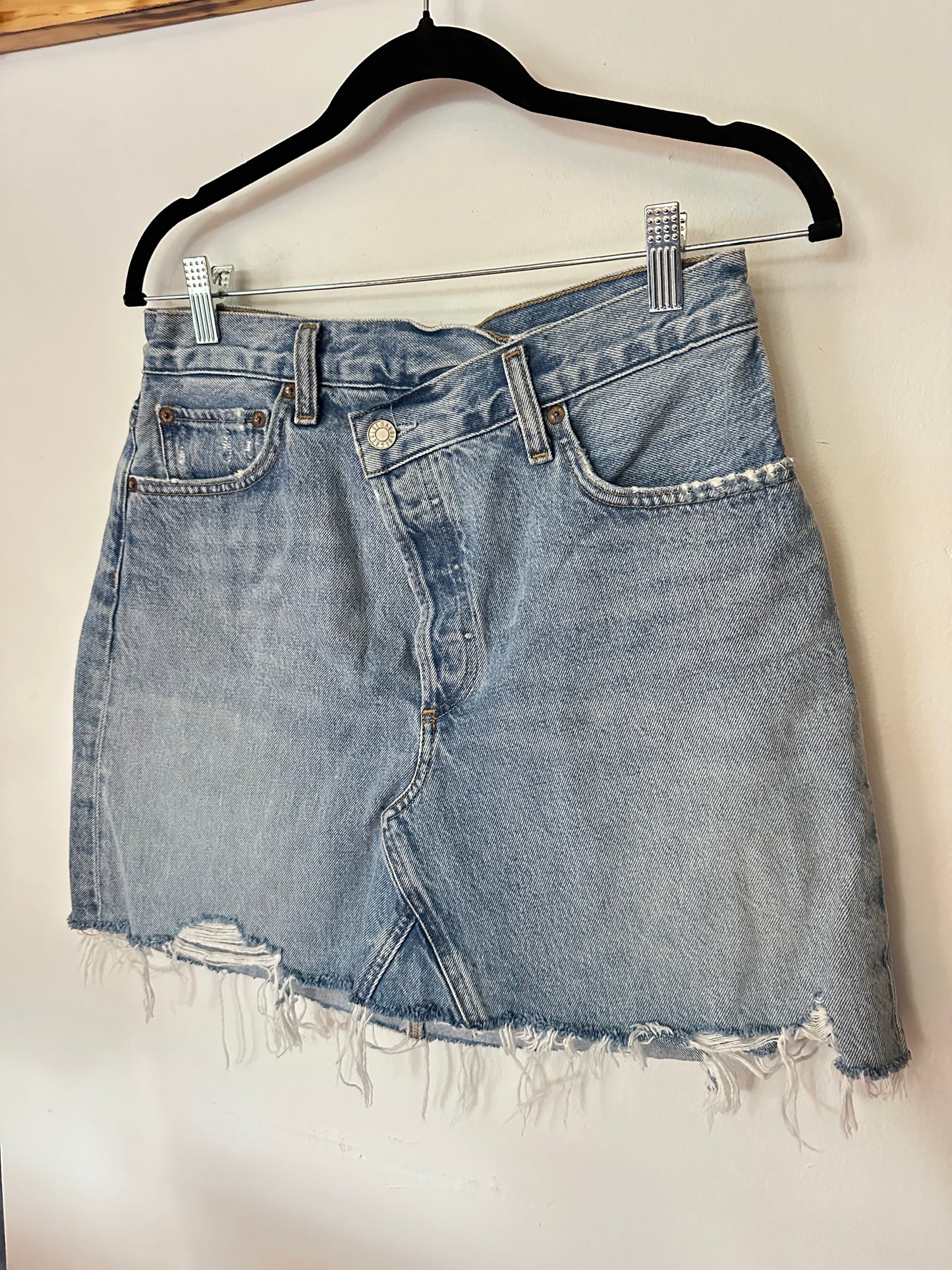 Agolde | Denim Criss Cross Skirt