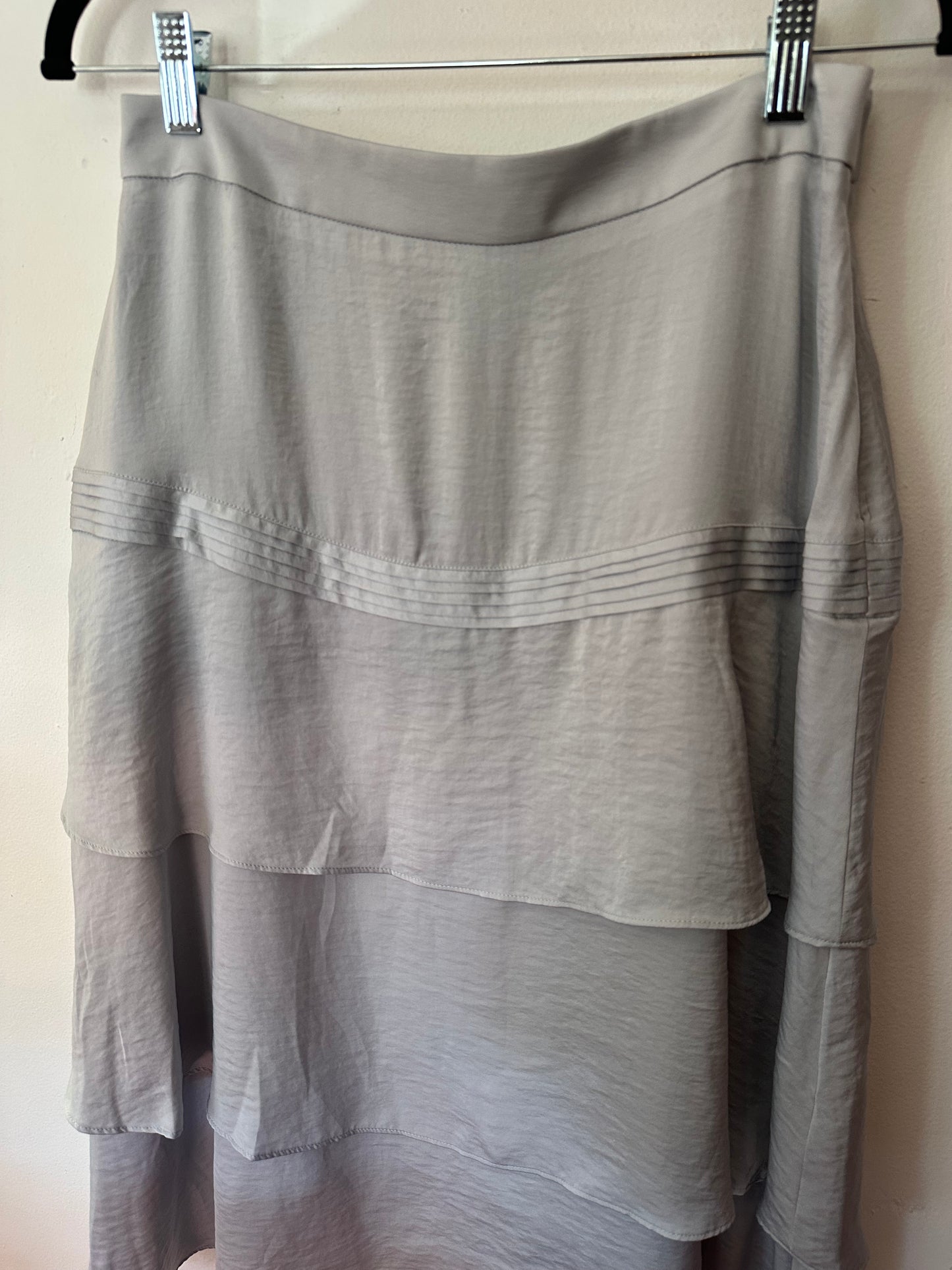 Banana Republic | Gray/Silver Tiered Skirt, 4