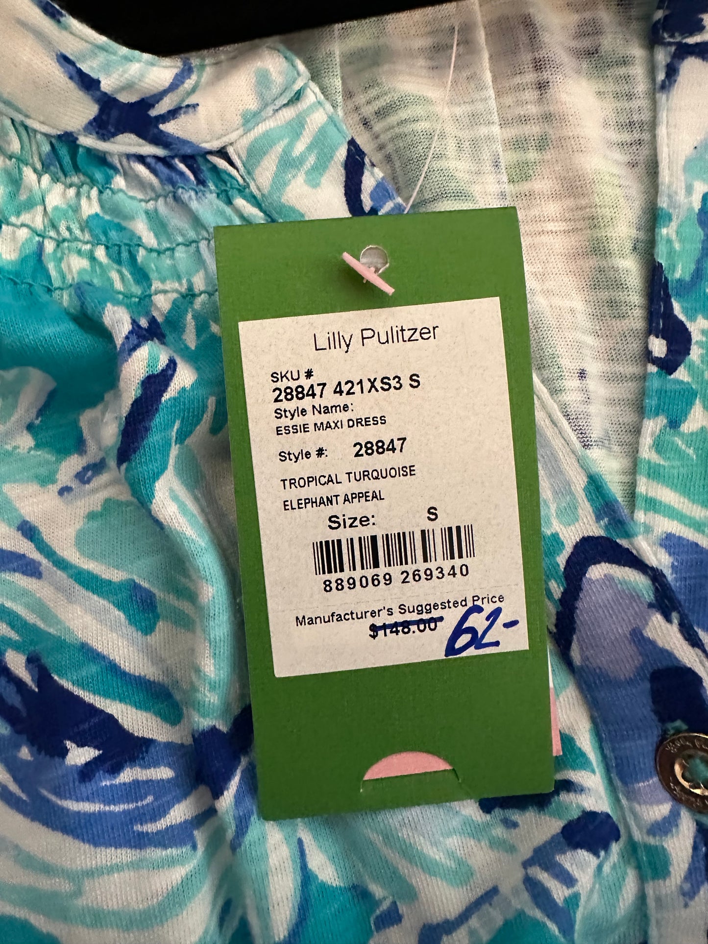 Lily Pulitzer | Tropical Turquoise Essie Maxi Dress
