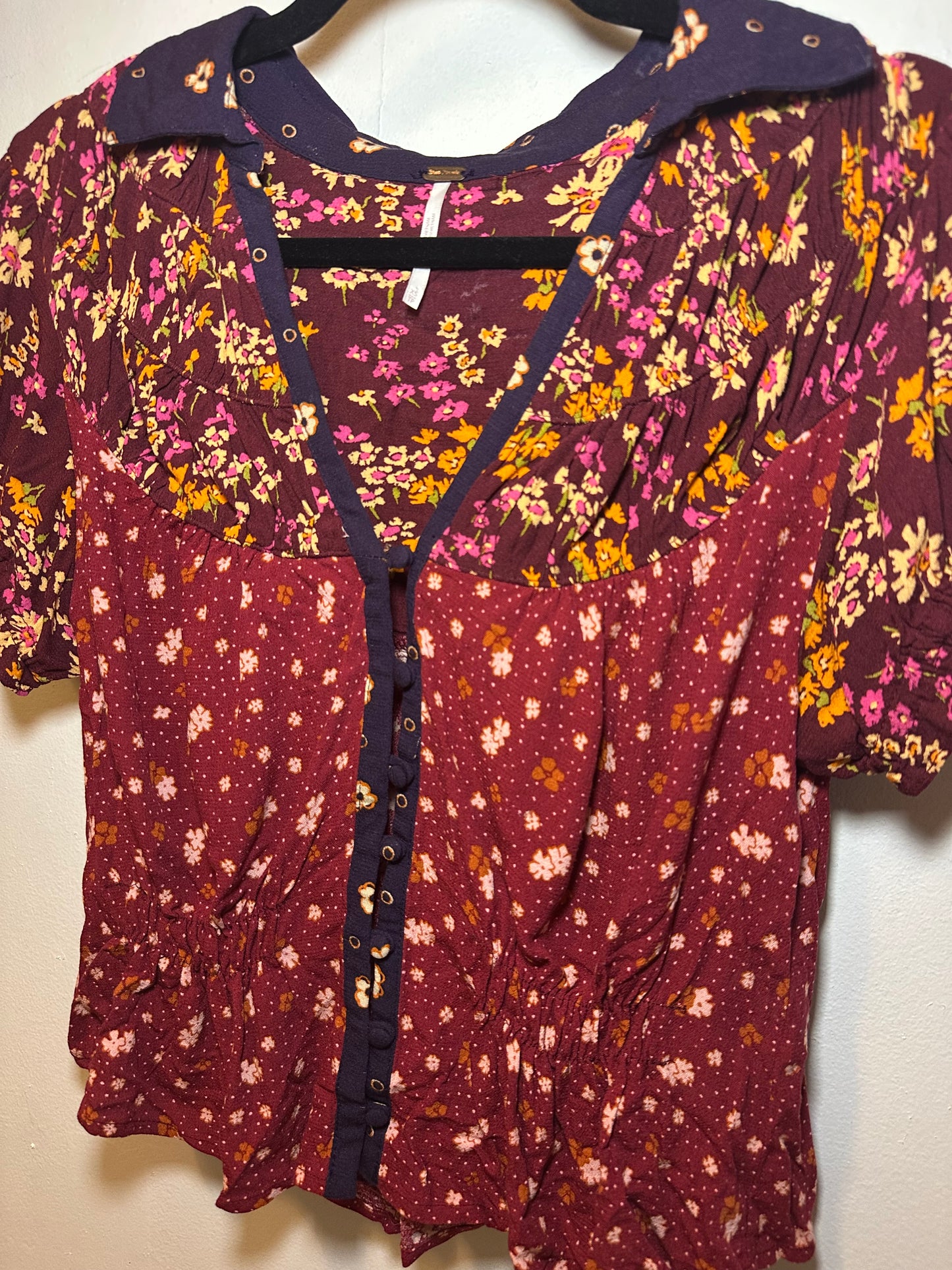 Free People | Floral Blouse