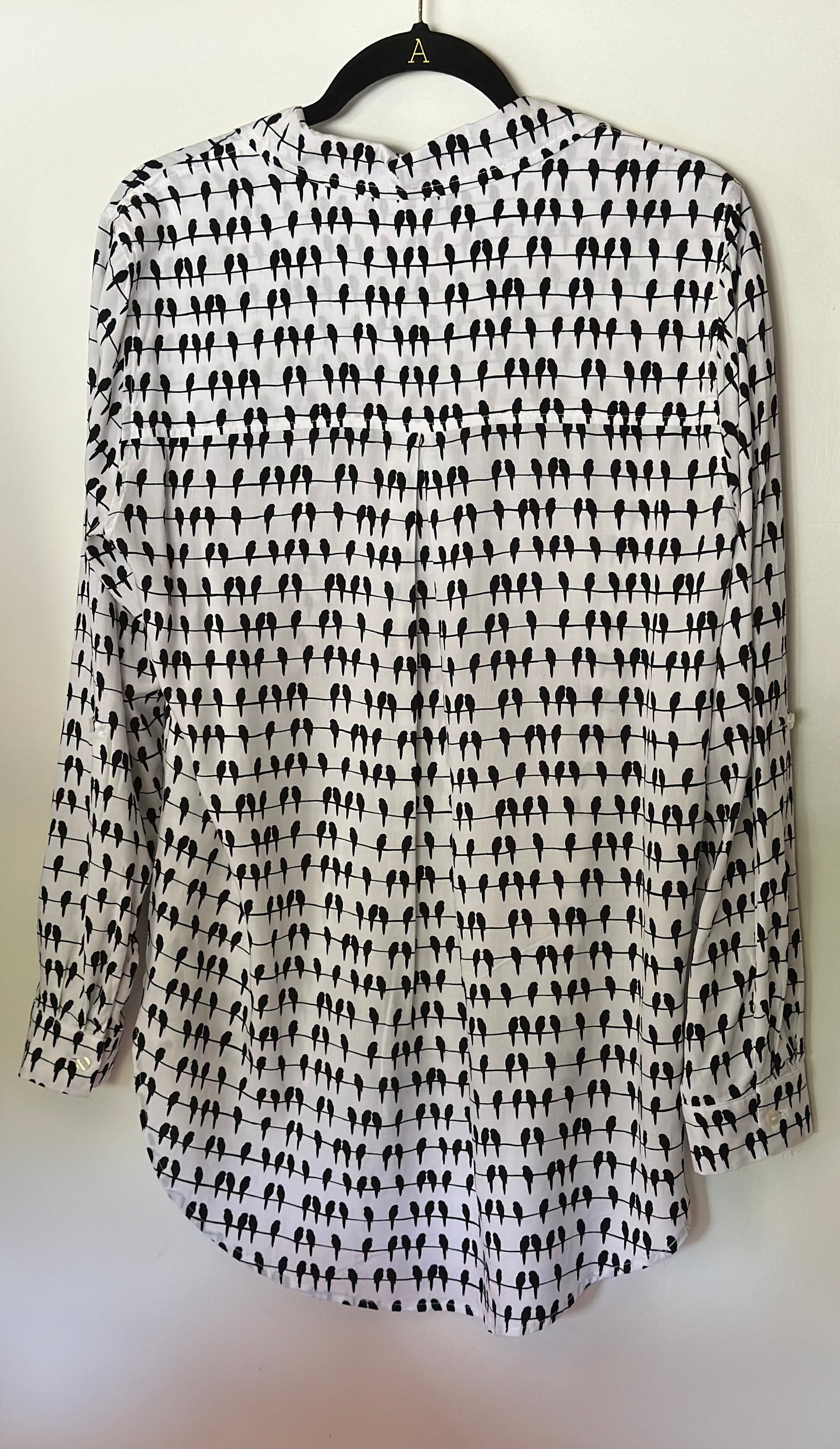 Jane + Delancey | Black Bird Long Sleeve Button Up