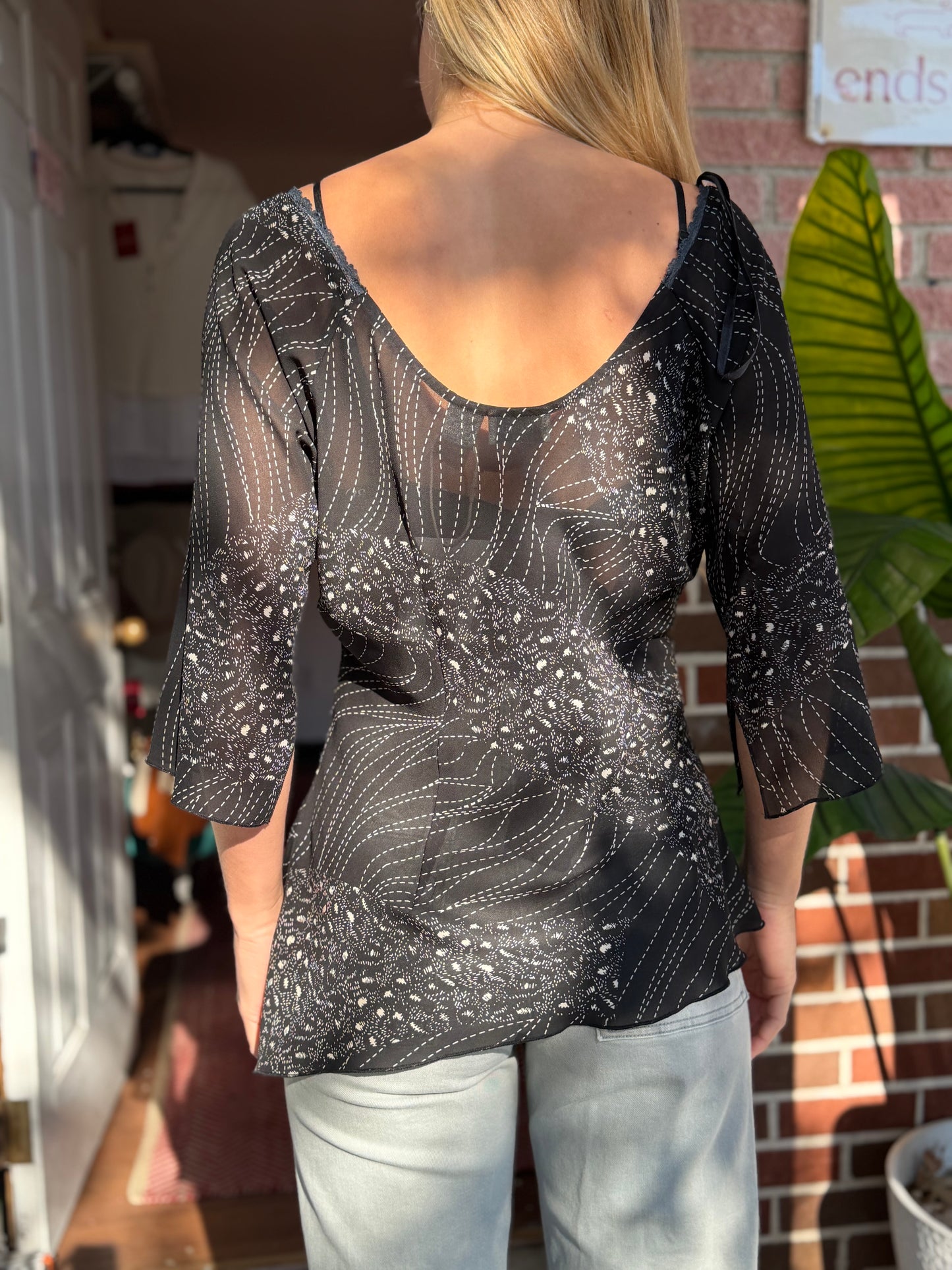 Millenium | Vintage Sheer Top, M