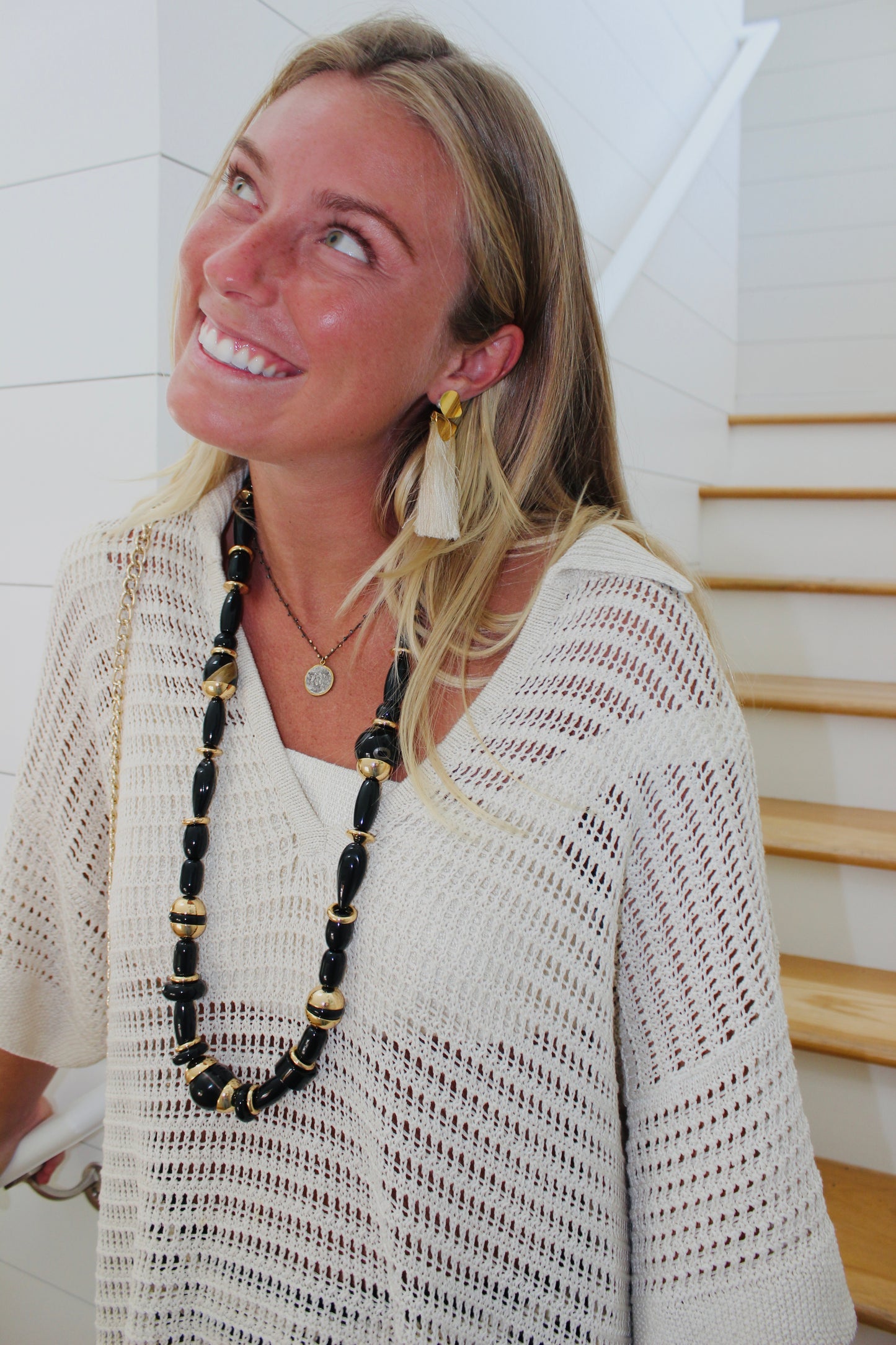 Julietta | Ada gold-tone beaded necklace