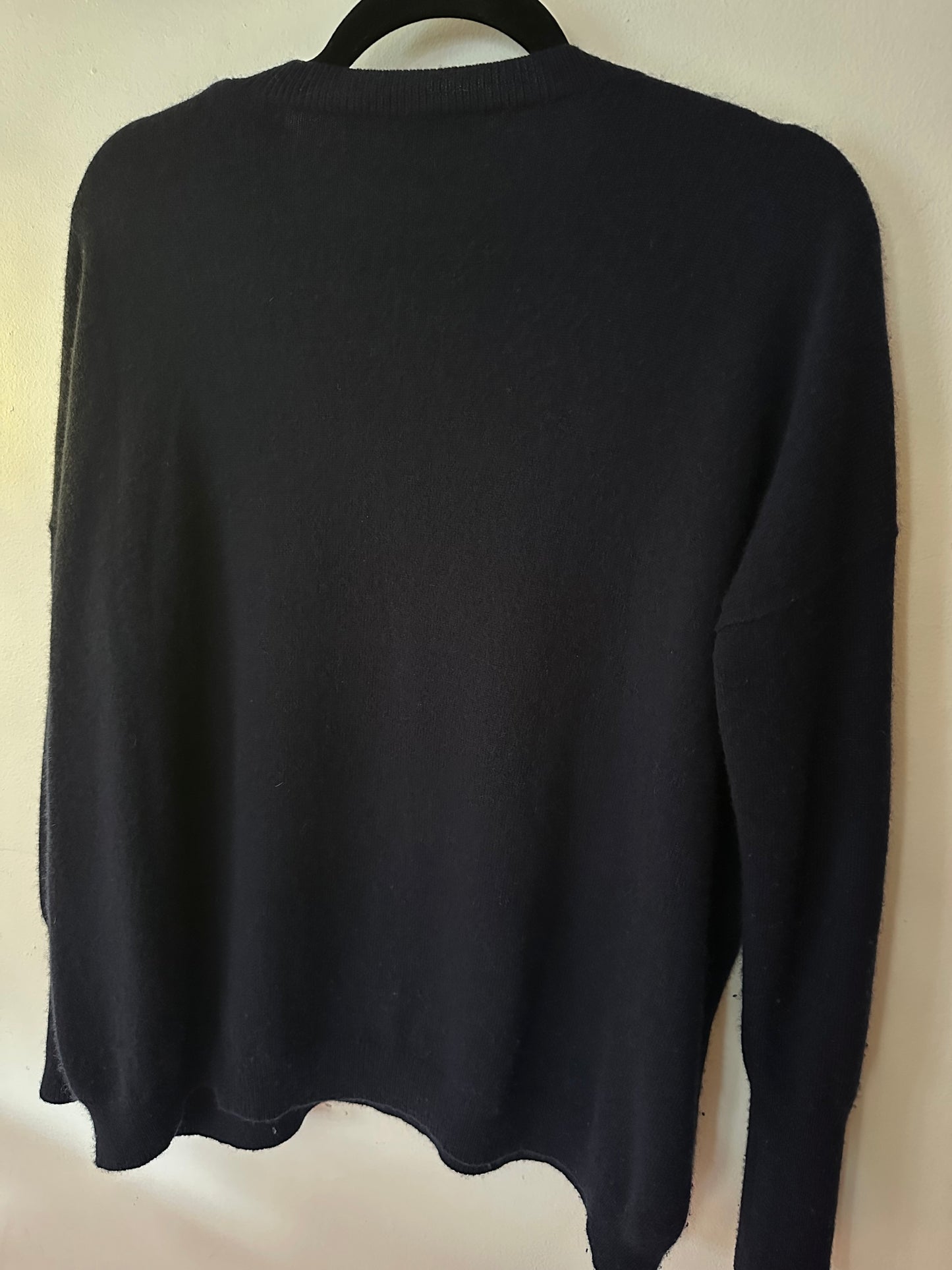 J Crew | Navy Cashmere V-Neck Sweater