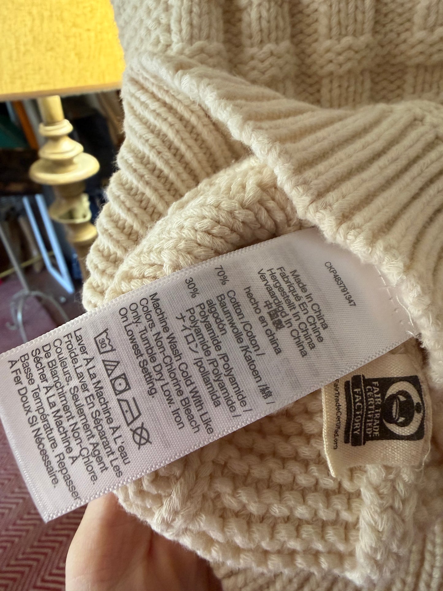 Maeve | Sleeveless Cream Top, S