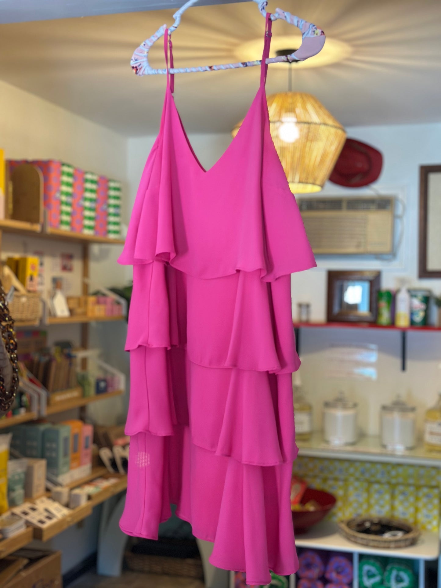Lost + Wander | Pink Tiered Cami Dress