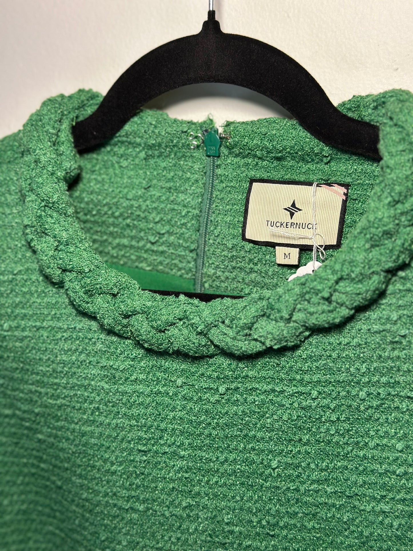 Tuckernuck | Emerald Green Tweed Jackie Dress