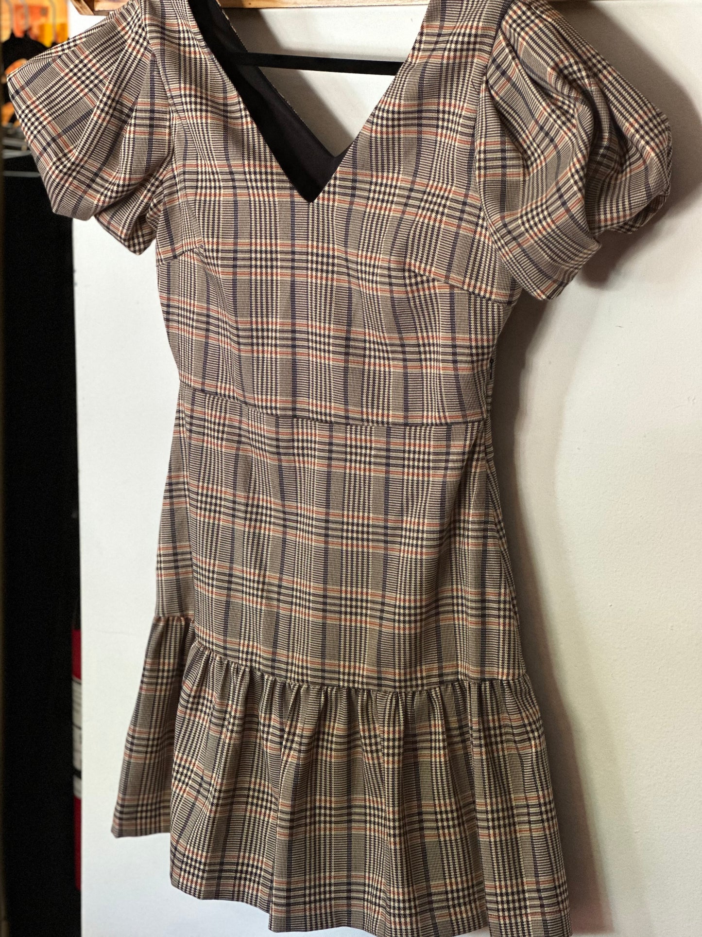GB | Plaid Baby Doll Dress