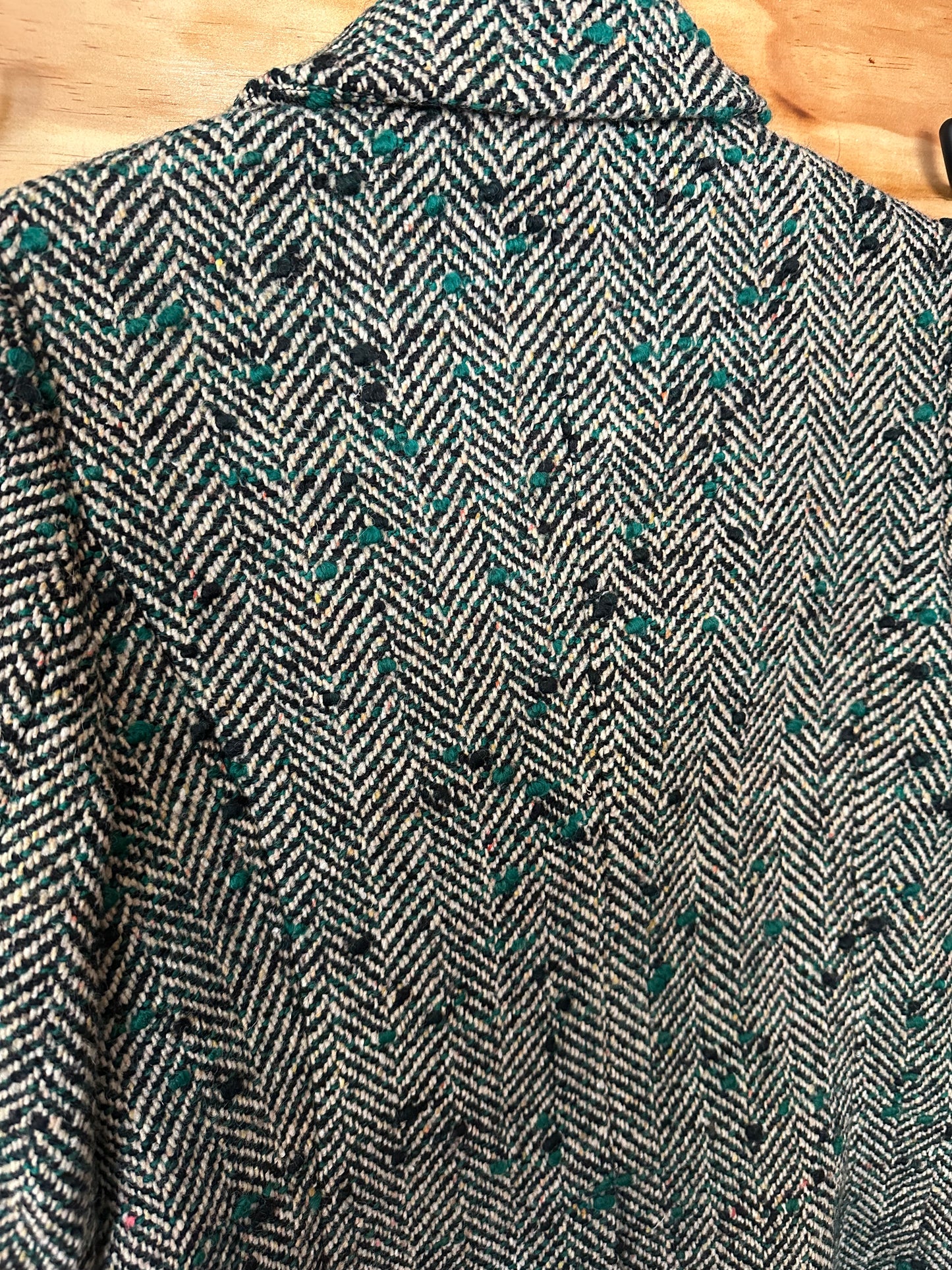 Hunter Bell | Wool Blend Herringbone Half Coat, XS