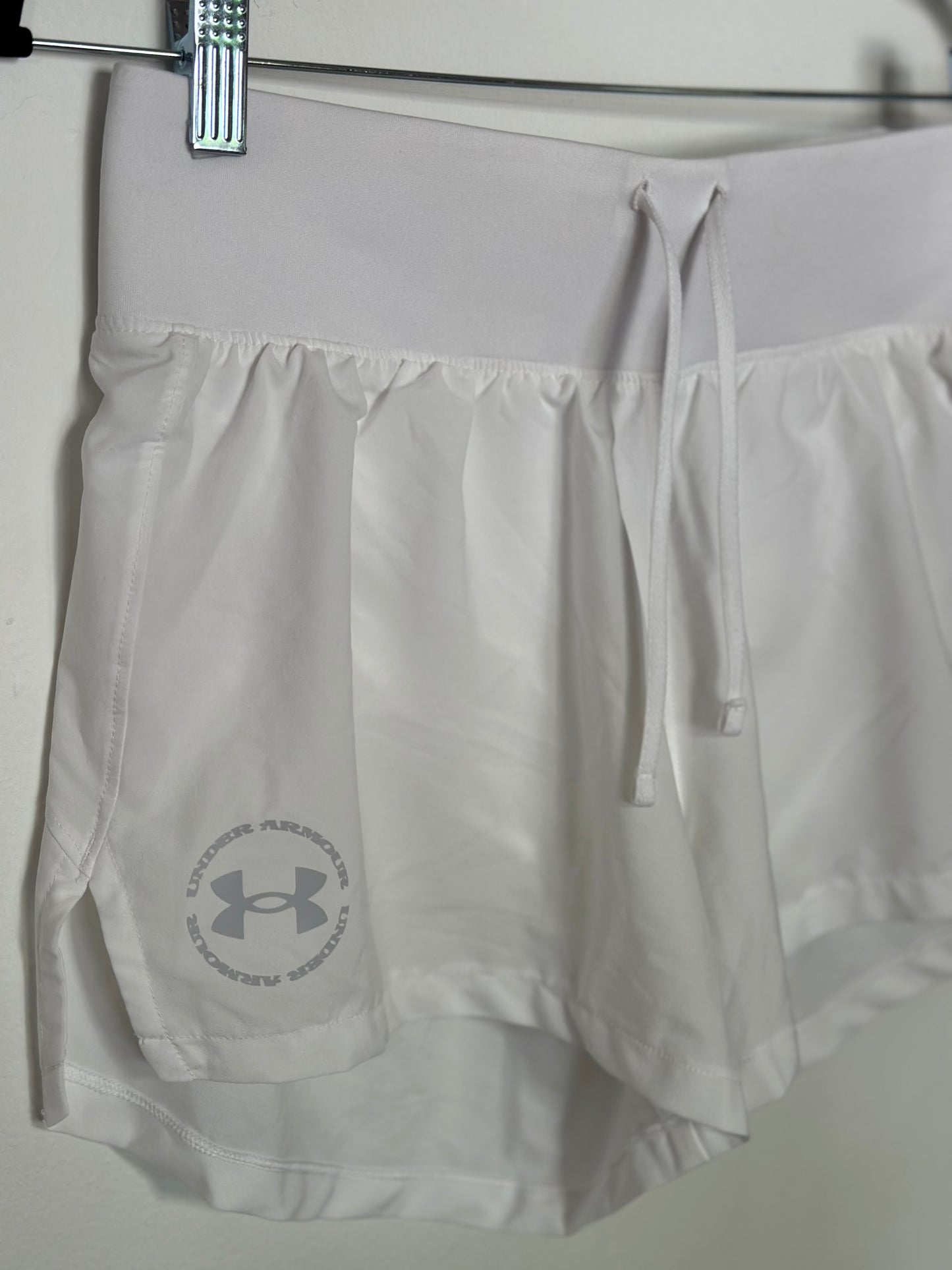 Under Armour | White Flowy Running Shorts