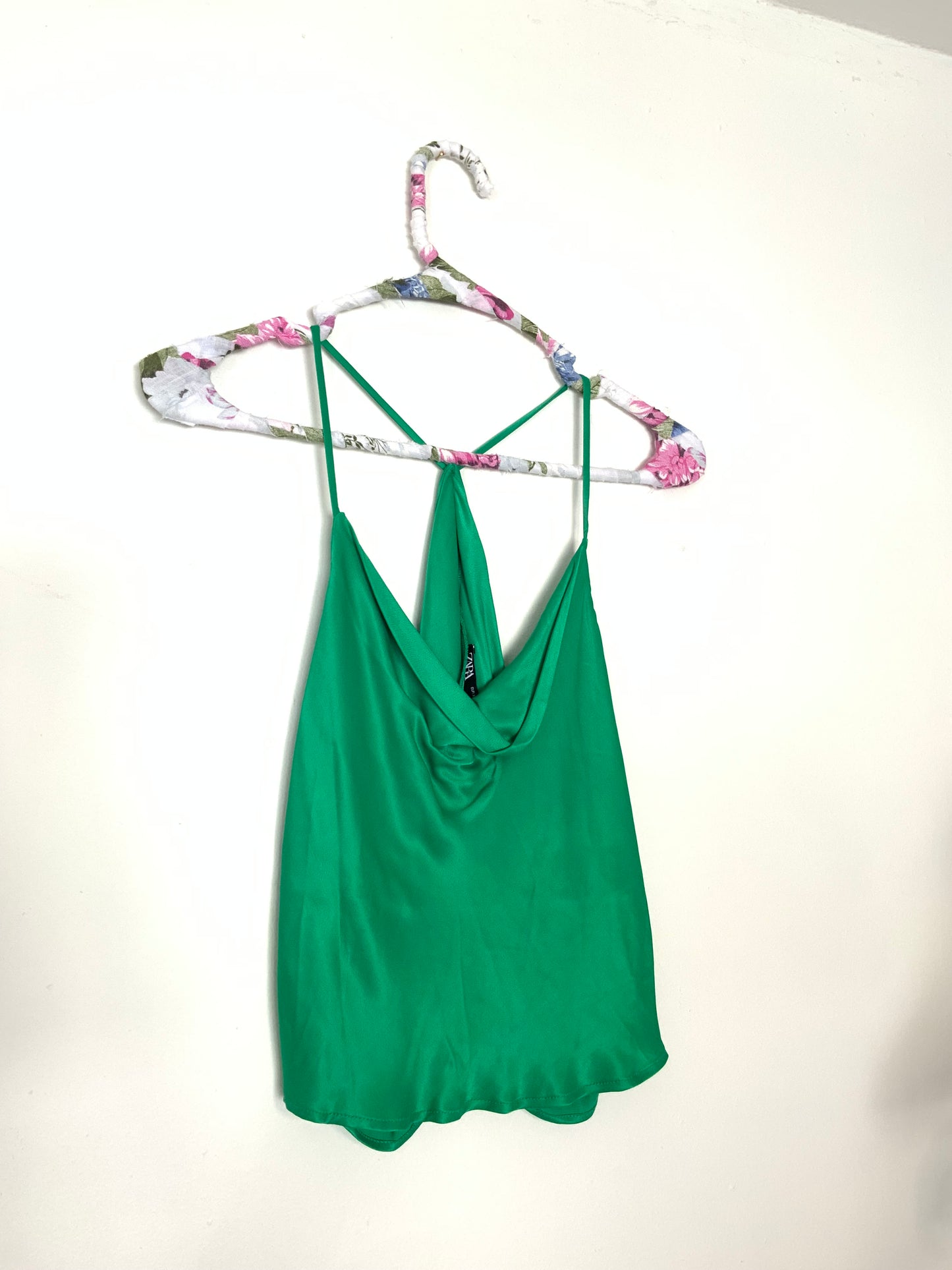 ZARA | Open Back Satin Top