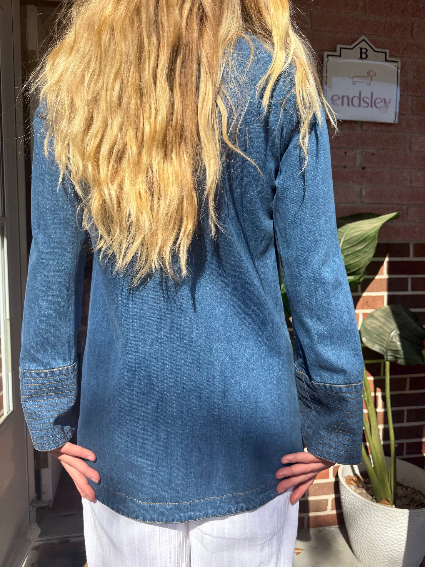 Free People | Denim Tunic, XS (Oversized)