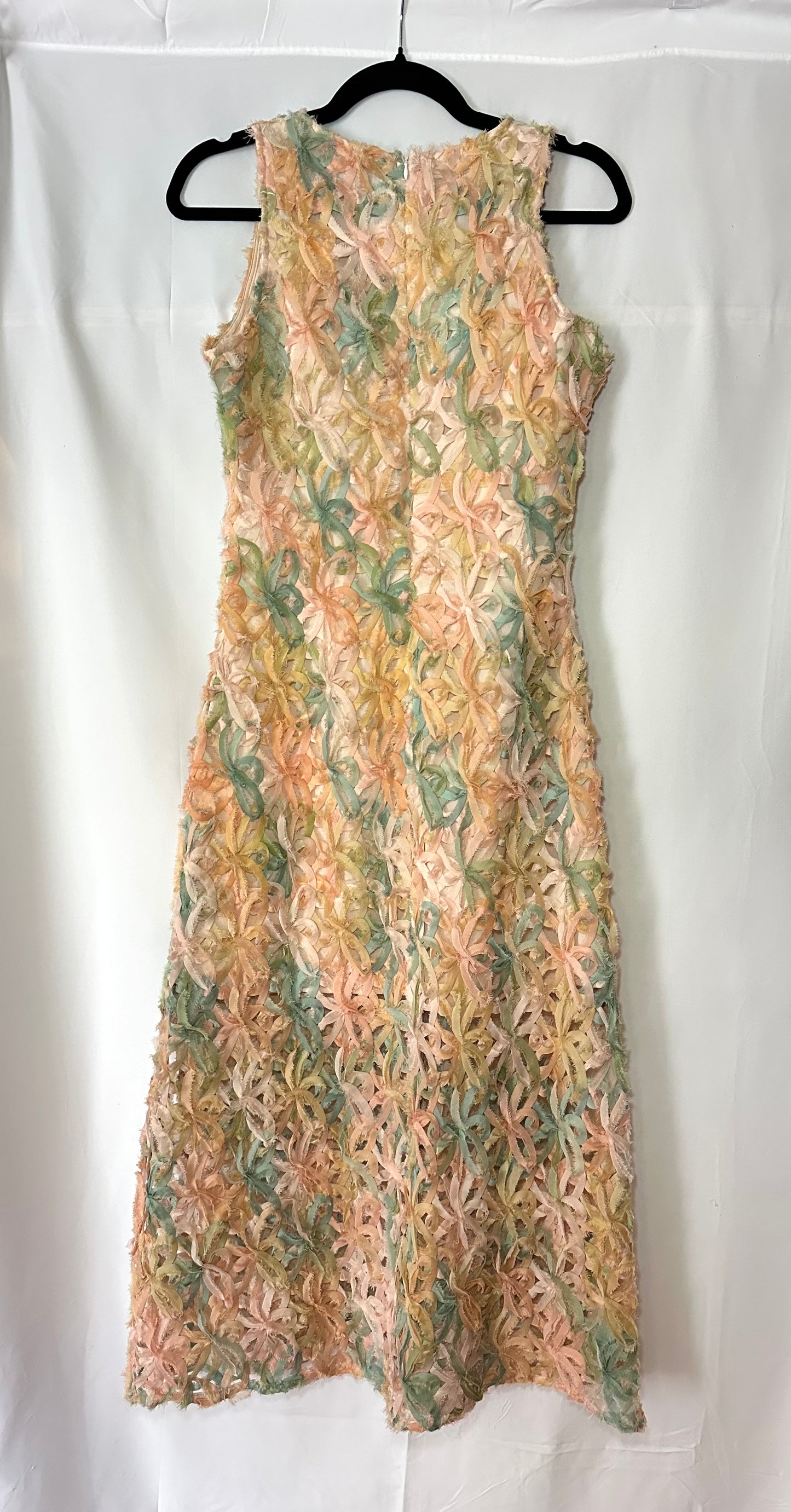 Endless Rose (Anthropolgie) | Multi Color Sleeveless Textured Midi Dress, S