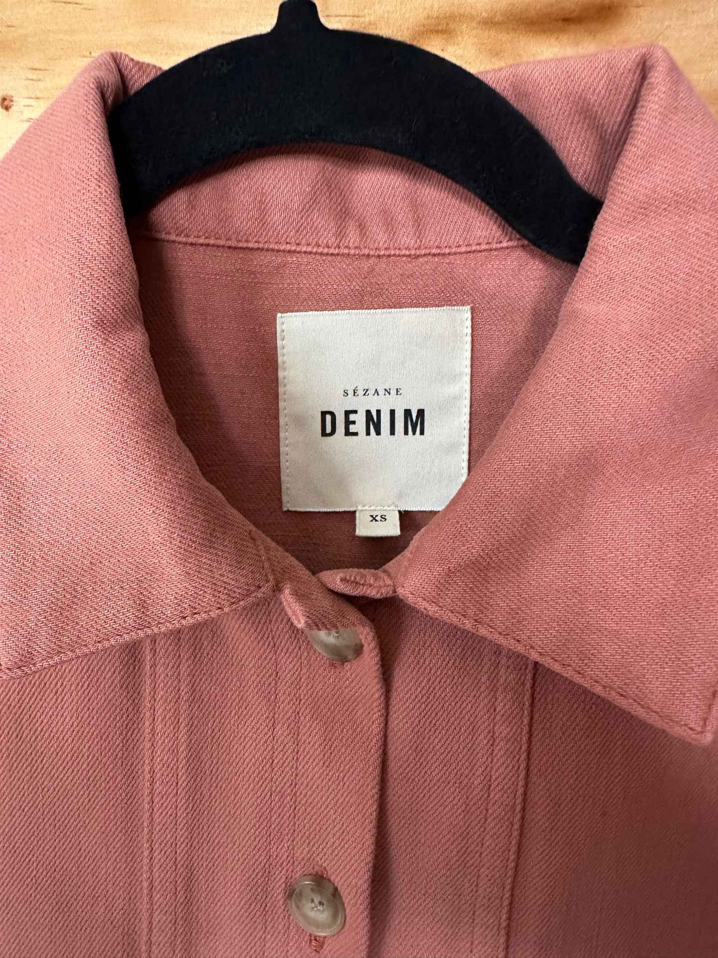 Sezane | Coral Will Denim Jacket, XS