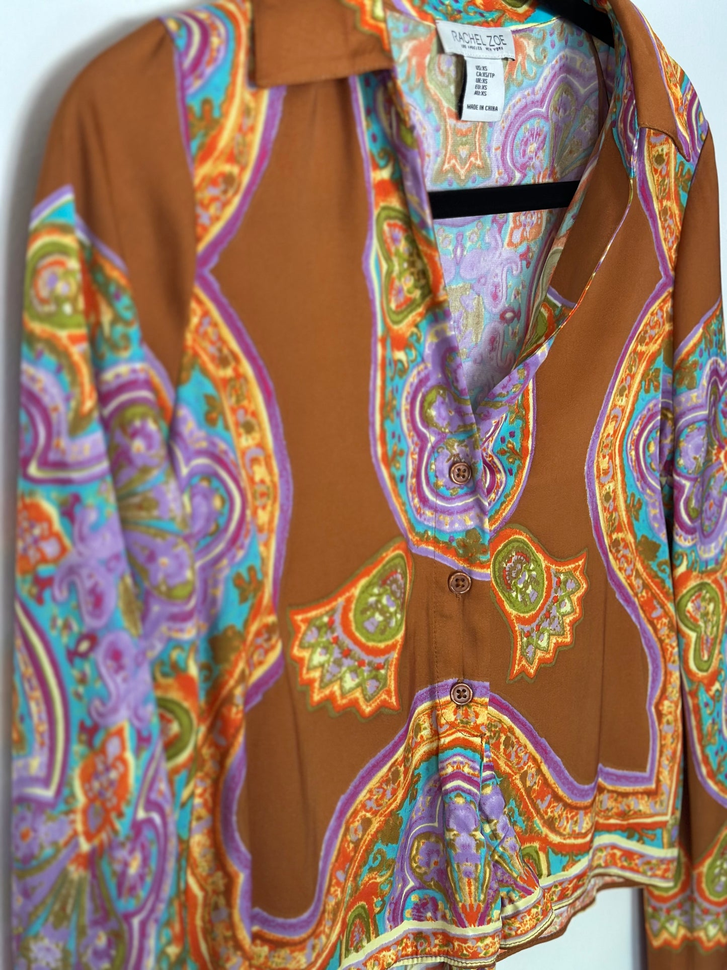 Rachel Zoe | Long Sleeve Satin Top