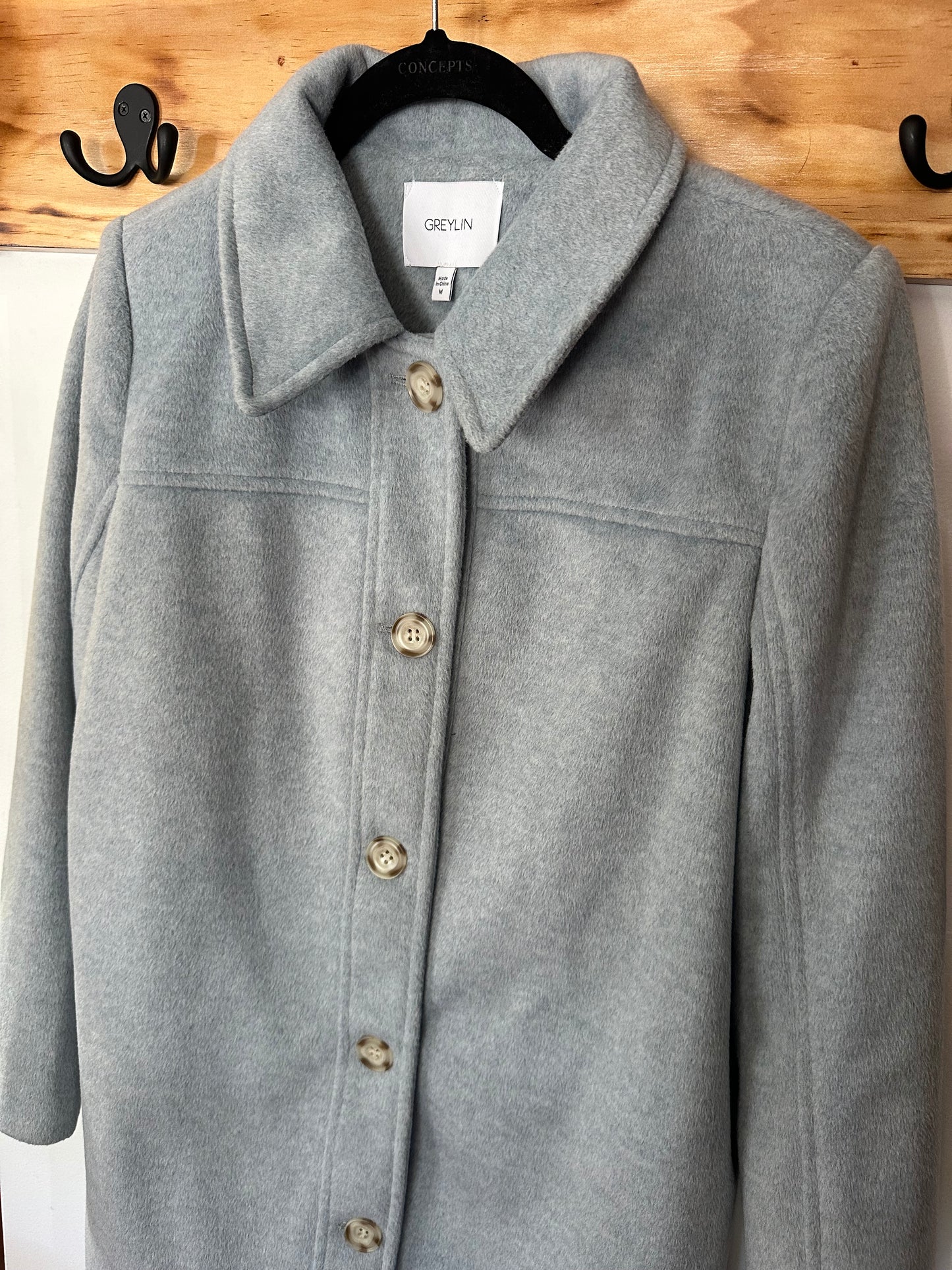 Greylin | Gray Peacoat, M