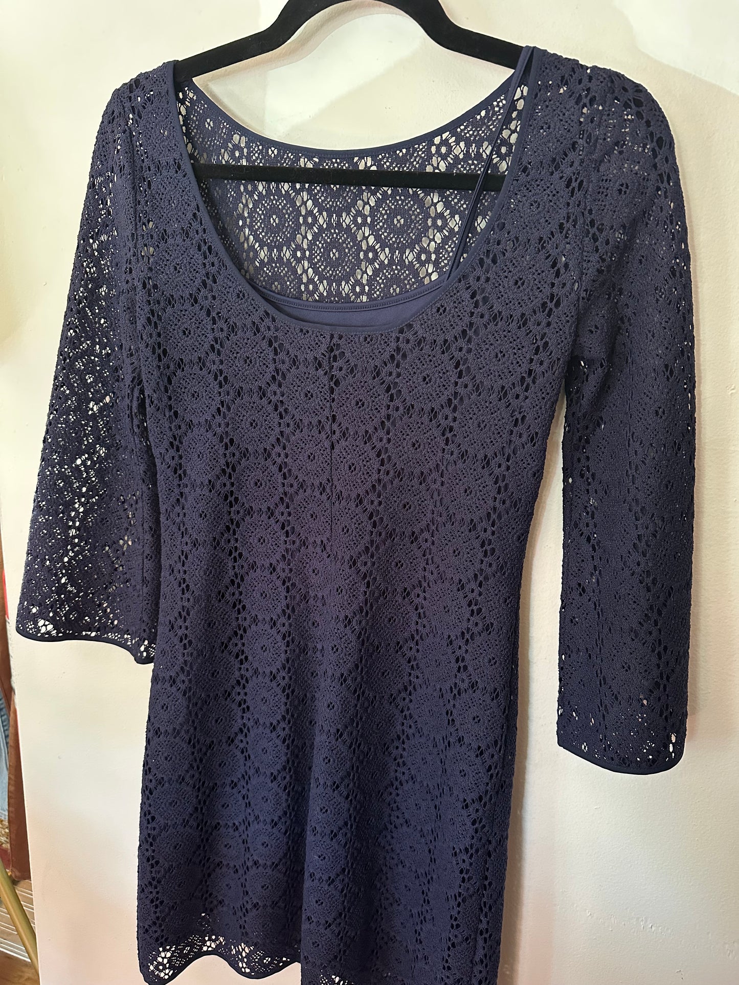 Lily Pulitzer | Navy Long Sleeve Lace Dress, XXS