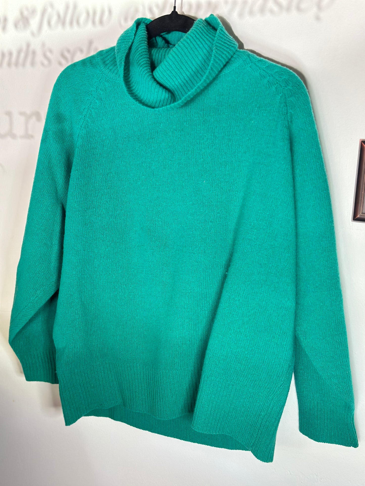 Tally Ho Creations | Aqua Turtleneck Sweater