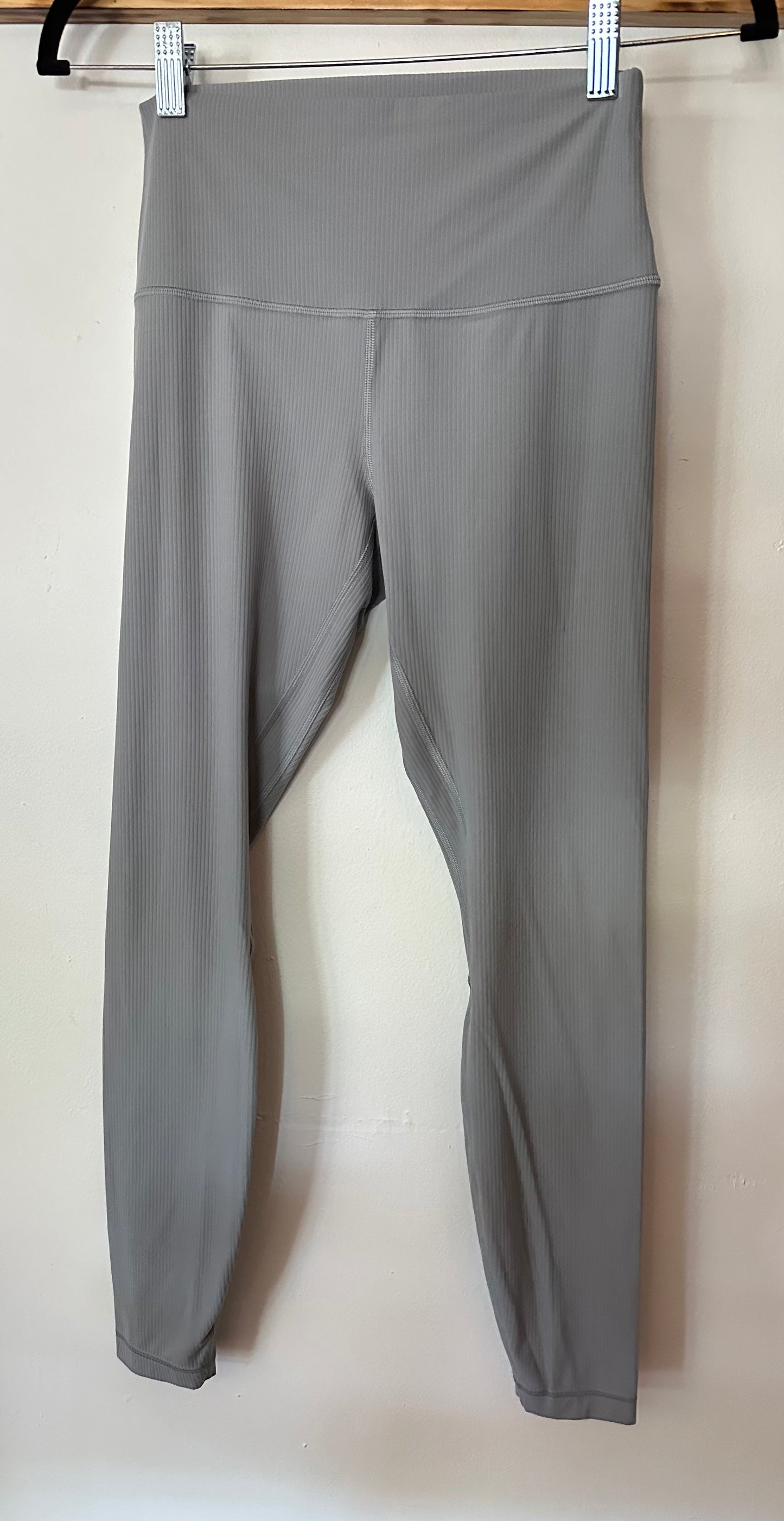 Lululemon | Full Length Gray Ribbed Leggings
