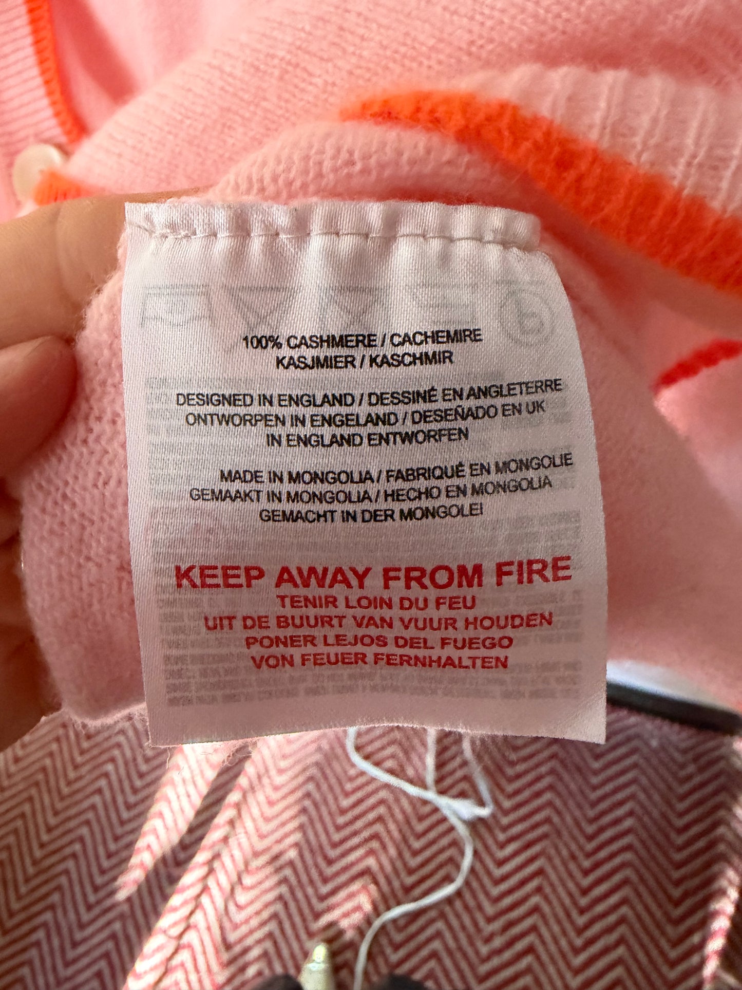 Pink Jumper 1234 100% Cashmere Sweater, 2