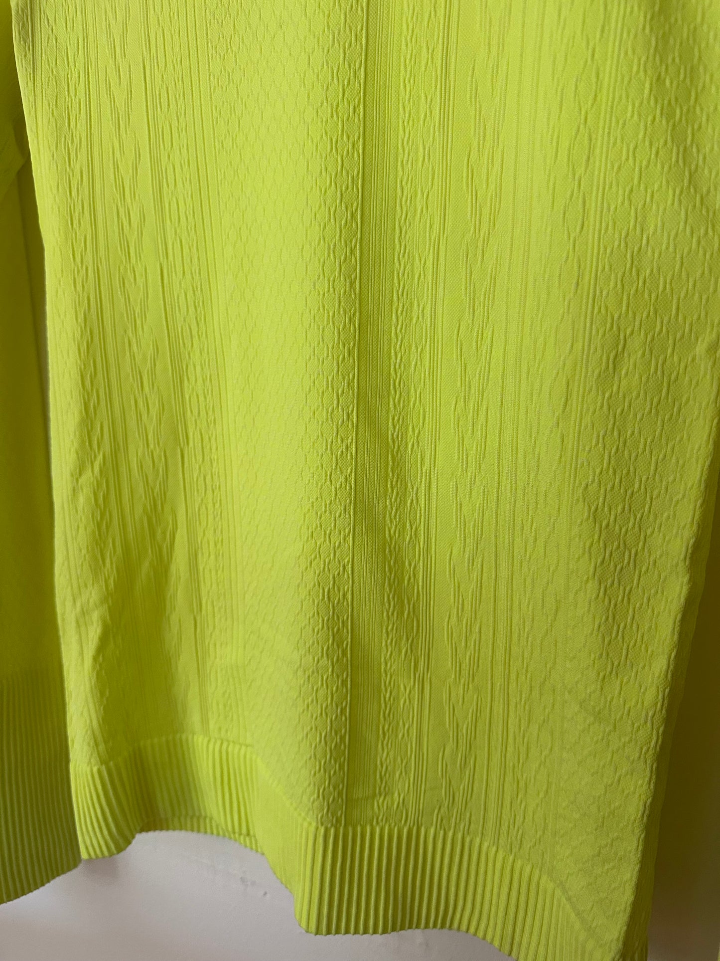 Lululemon | Neon Yellow Textured Long Sleeve